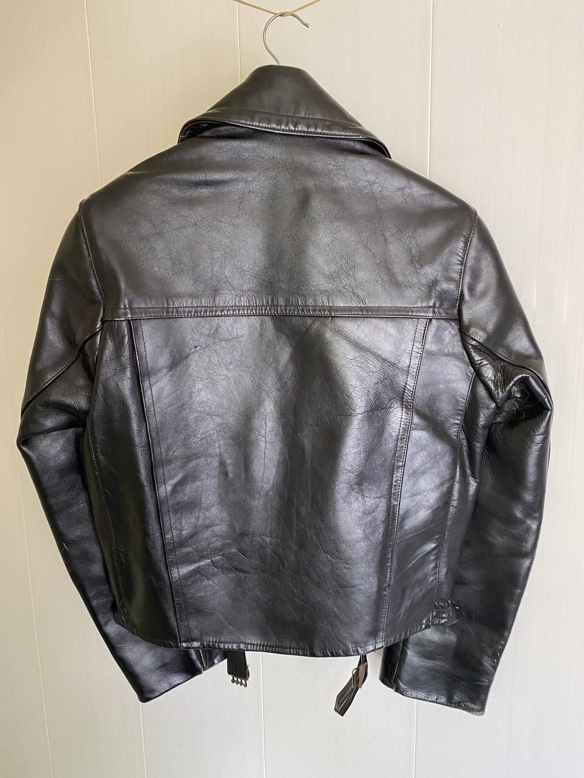 Vintage Rare Vintage 40s Horsehide Motorcycle Leather Biker Jacket Size US M / EU 48-50 / 2 - 5 Thumbnail