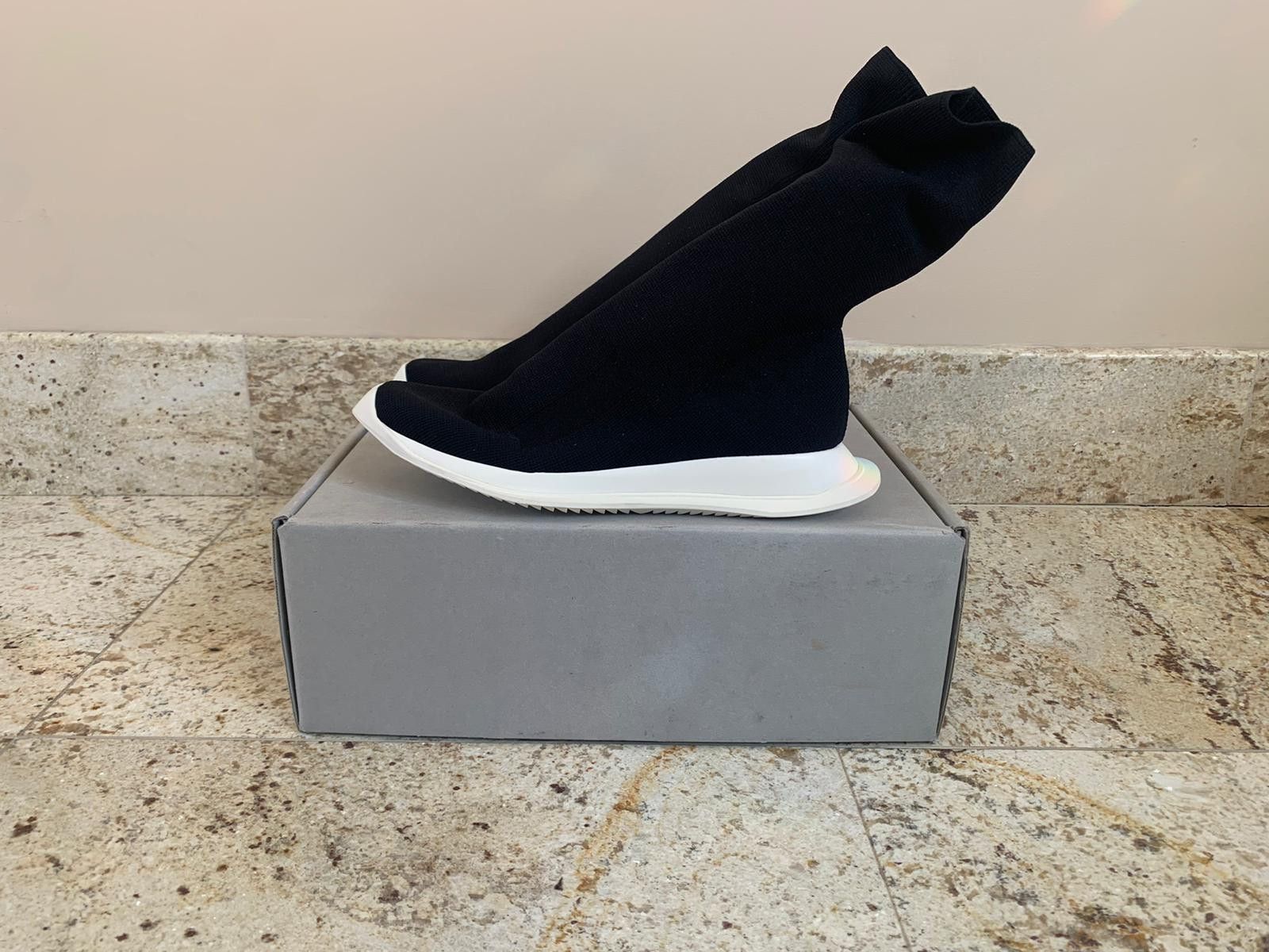 Rick Owens Drkshdw Runner Stretch Socks in Black Size US 7 / EU 40 - 1 Thumbnail