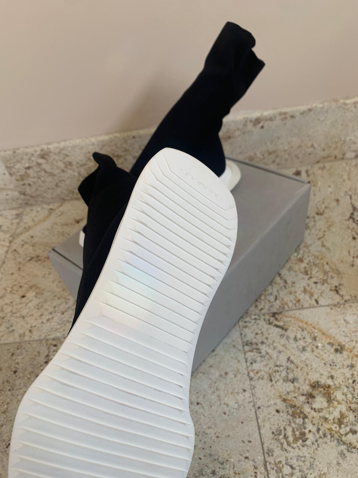 Rick Owens Drkshdw Runner Stretch Socks in Black Size US 7 / EU 40 - 8 Thumbnail