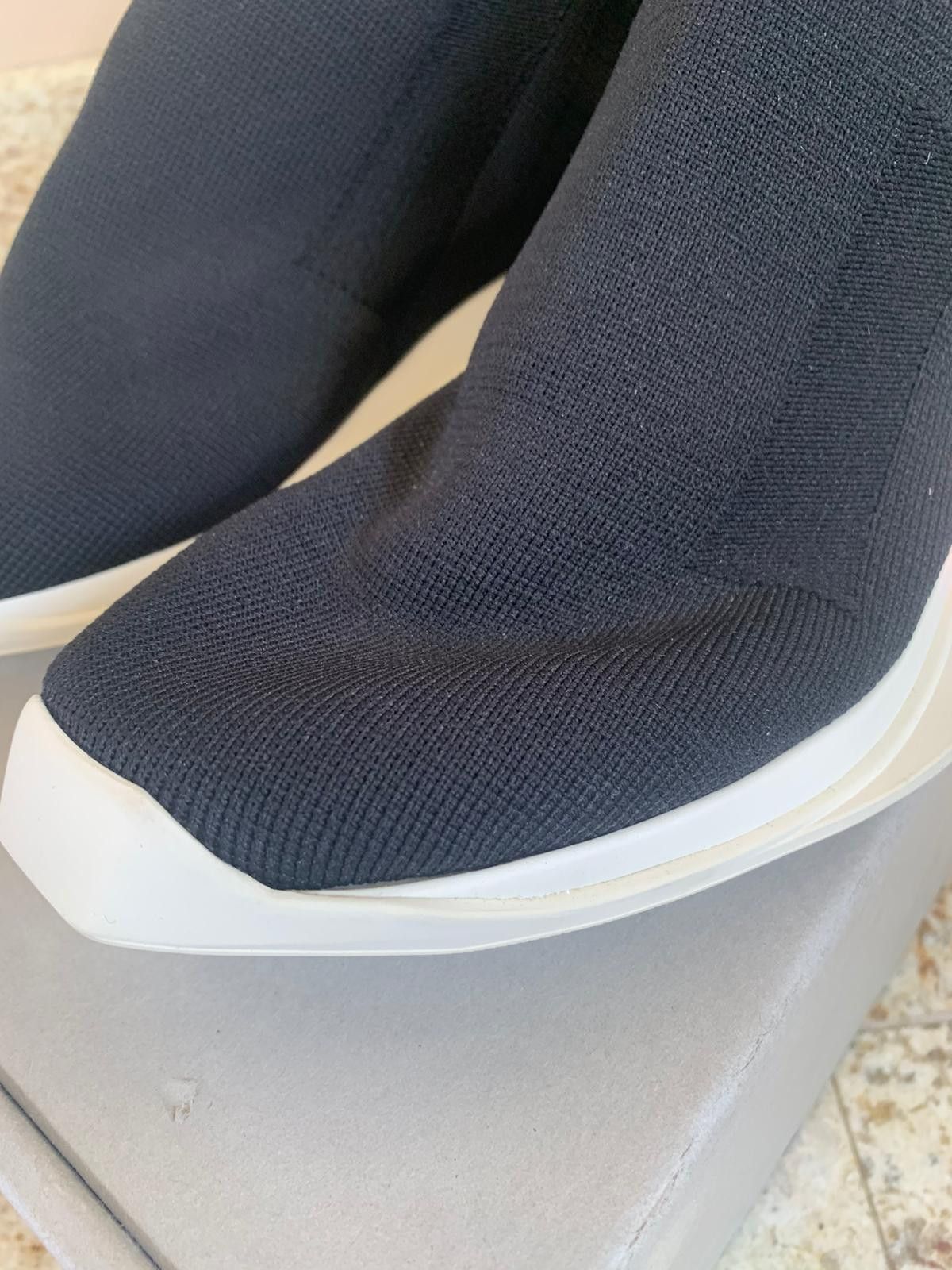 Rick Owens Drkshdw Runner Stretch Socks in Black Size US 7 / EU 40 - 4 Thumbnail