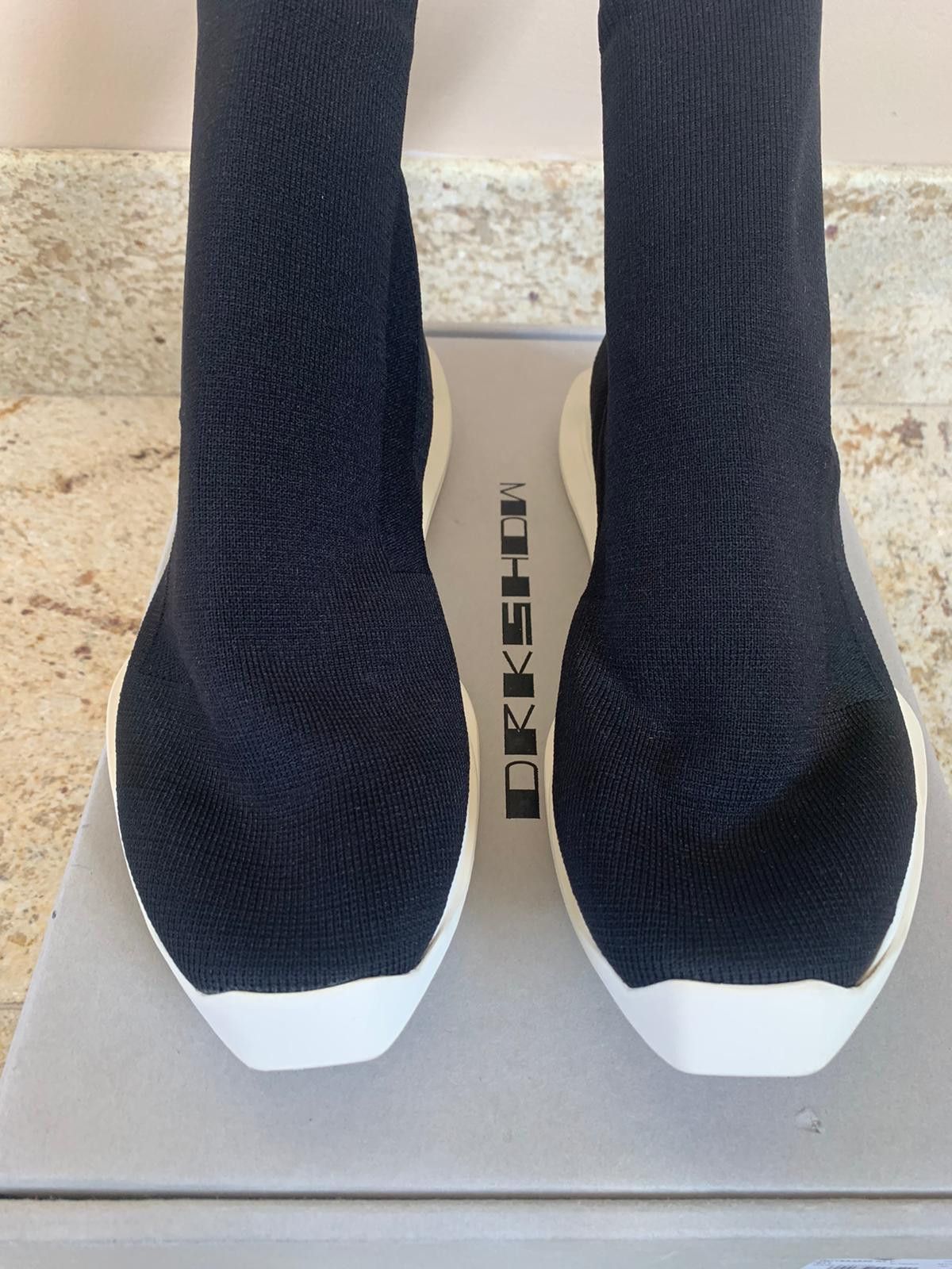 Rick Owens Drkshdw Runner Stretch Socks in Black Size US 7 / EU 40 - 15 Thumbnail