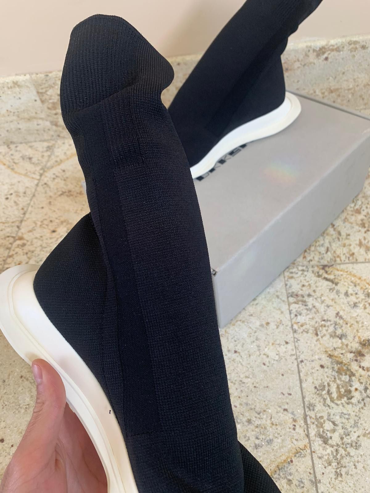 Rick Owens Drkshdw Runner Stretch Socks in Black Size US 7 / EU 40 - 11 Thumbnail