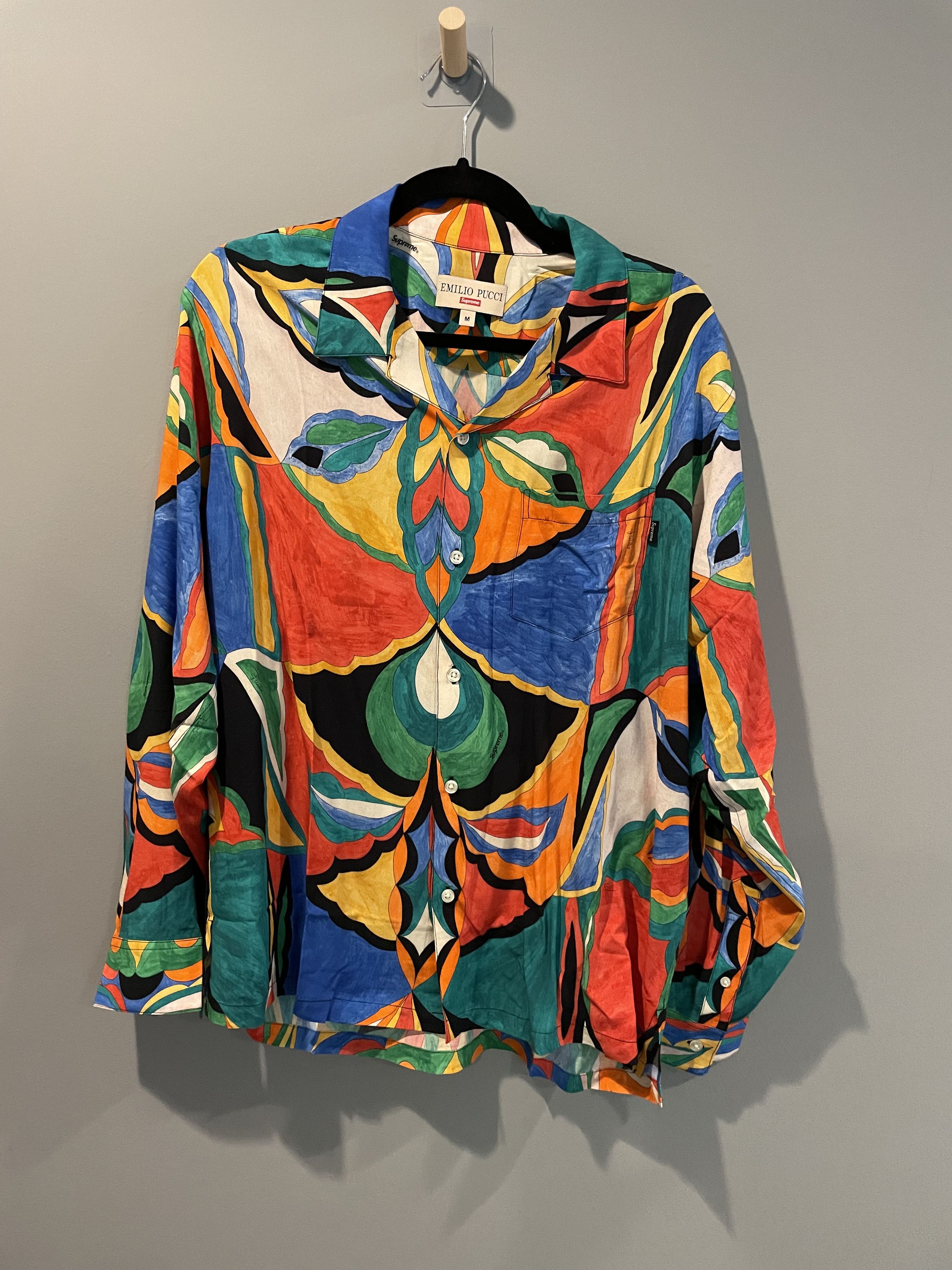 Supreme Supreme x Emilio Pucci Button Up Shirt L/S Multi sz L ...