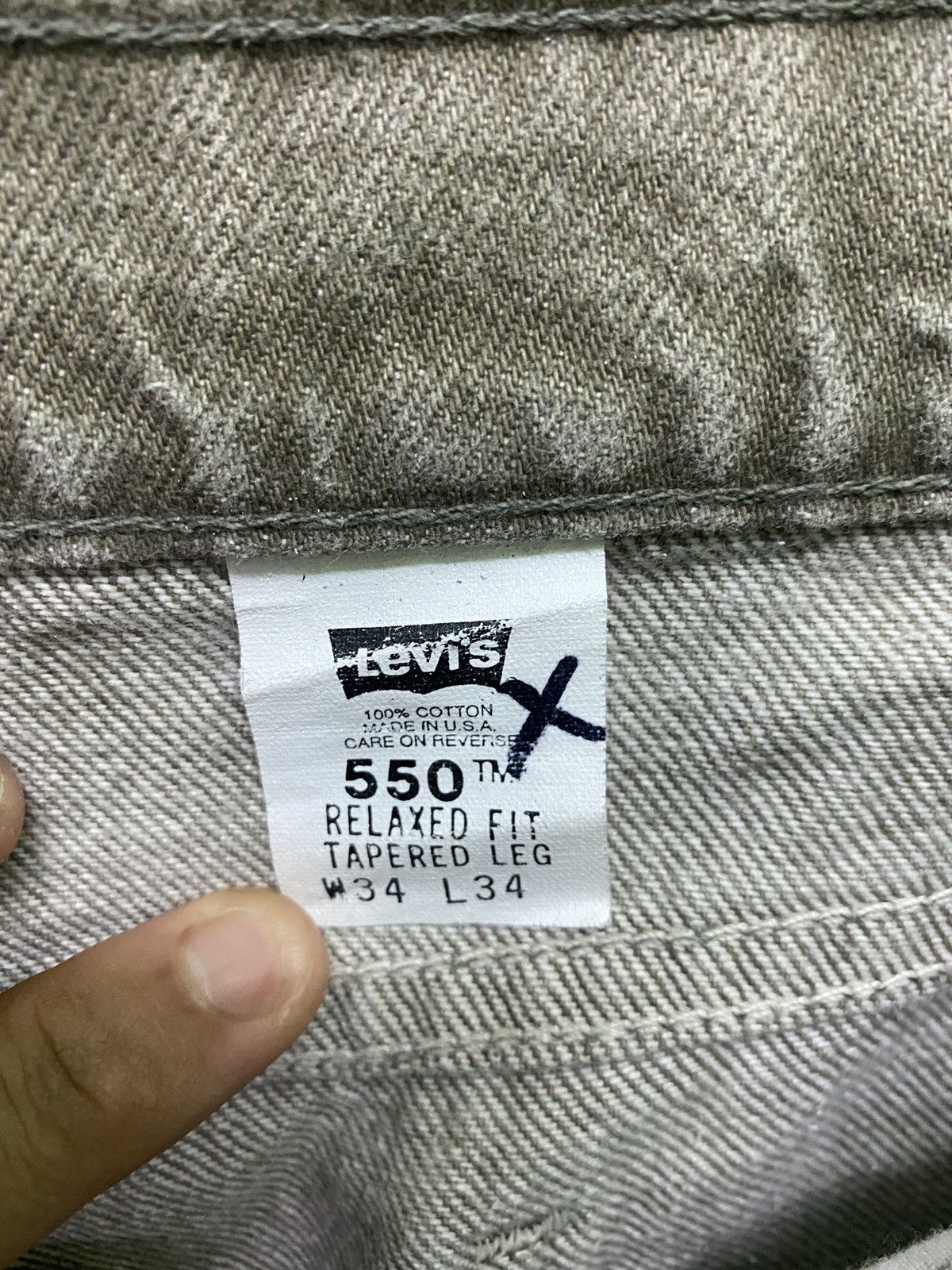 Levi's × Levi's Vintage Clothing × Vintage Vintage LEVIS Orange Tab Relaxed Fit Tapered leg USA denim Size US 33 - 19 Thumbnail