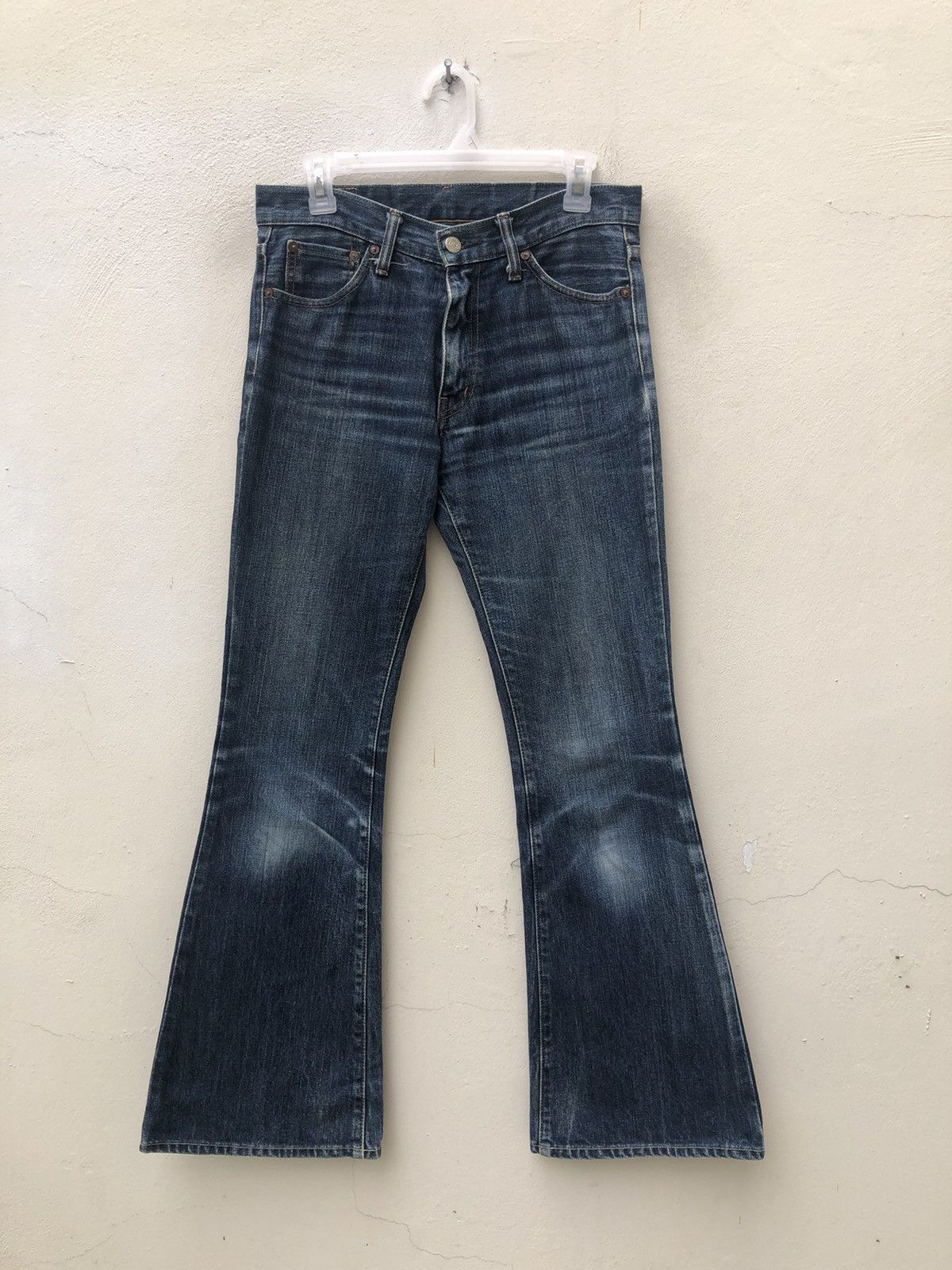 Burgus Plus Vintage Burgus Plus Japan Faded Denim Flare Jeans Size US 30 / EU 46 - 6 Thumbnail