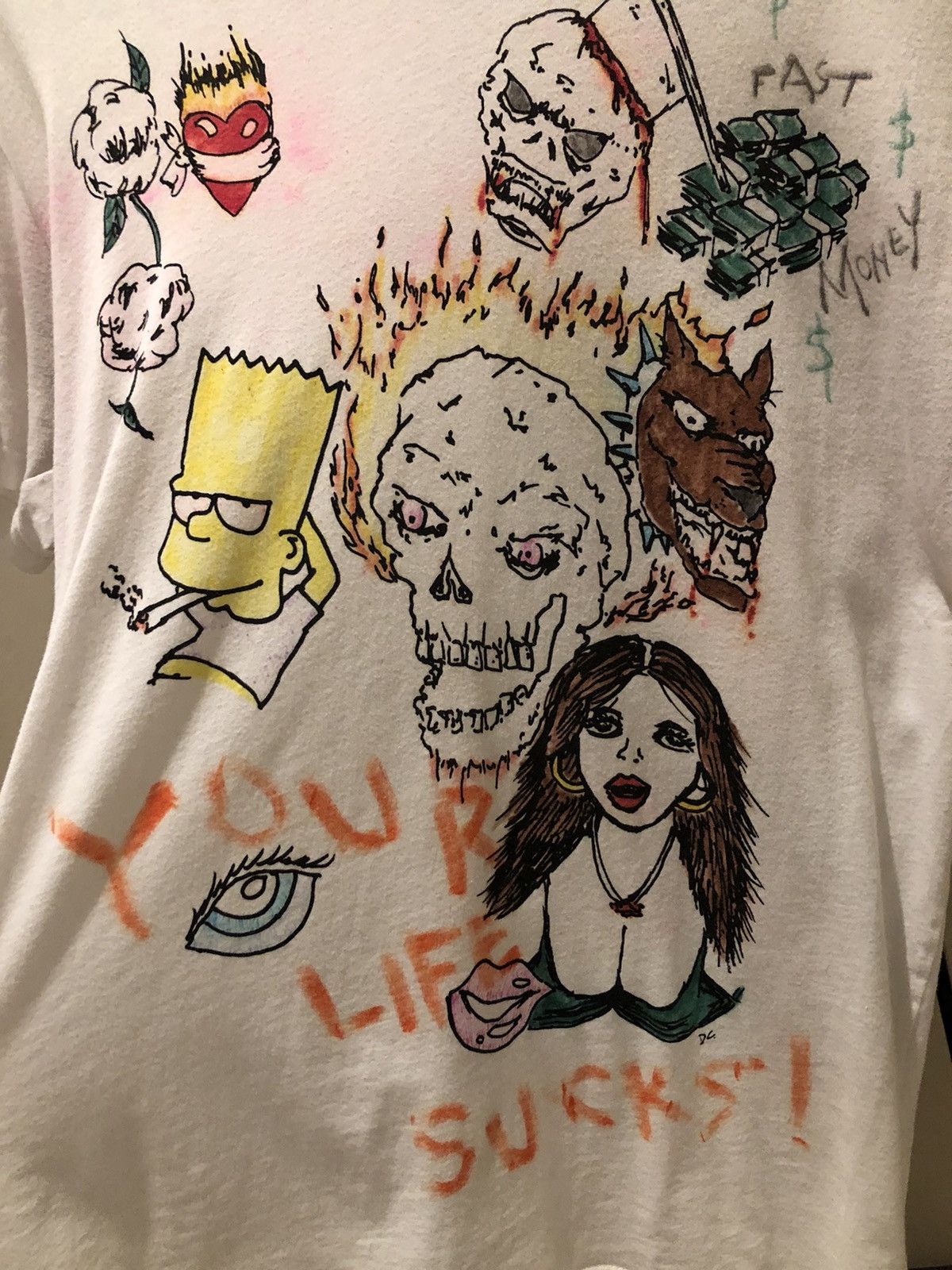Barneys New York × Resurrect by Night Ressurect By Night x Barneys Hand Drawn Tee Size US M / EU 48-50 / 2 - 2 Thumbnail