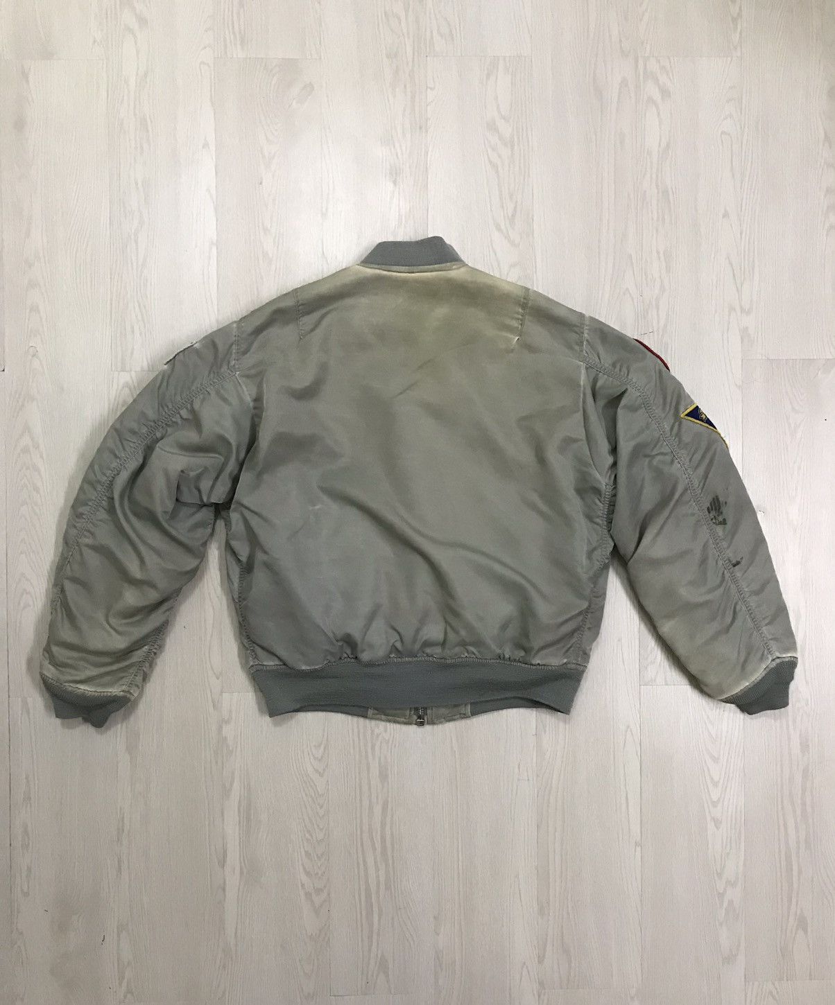 Vintage 💥RARE💥 Vintage US Navy Ma-1 Bomber Jacket Size US L / EU 52-54 / 3 - 7 Thumbnail