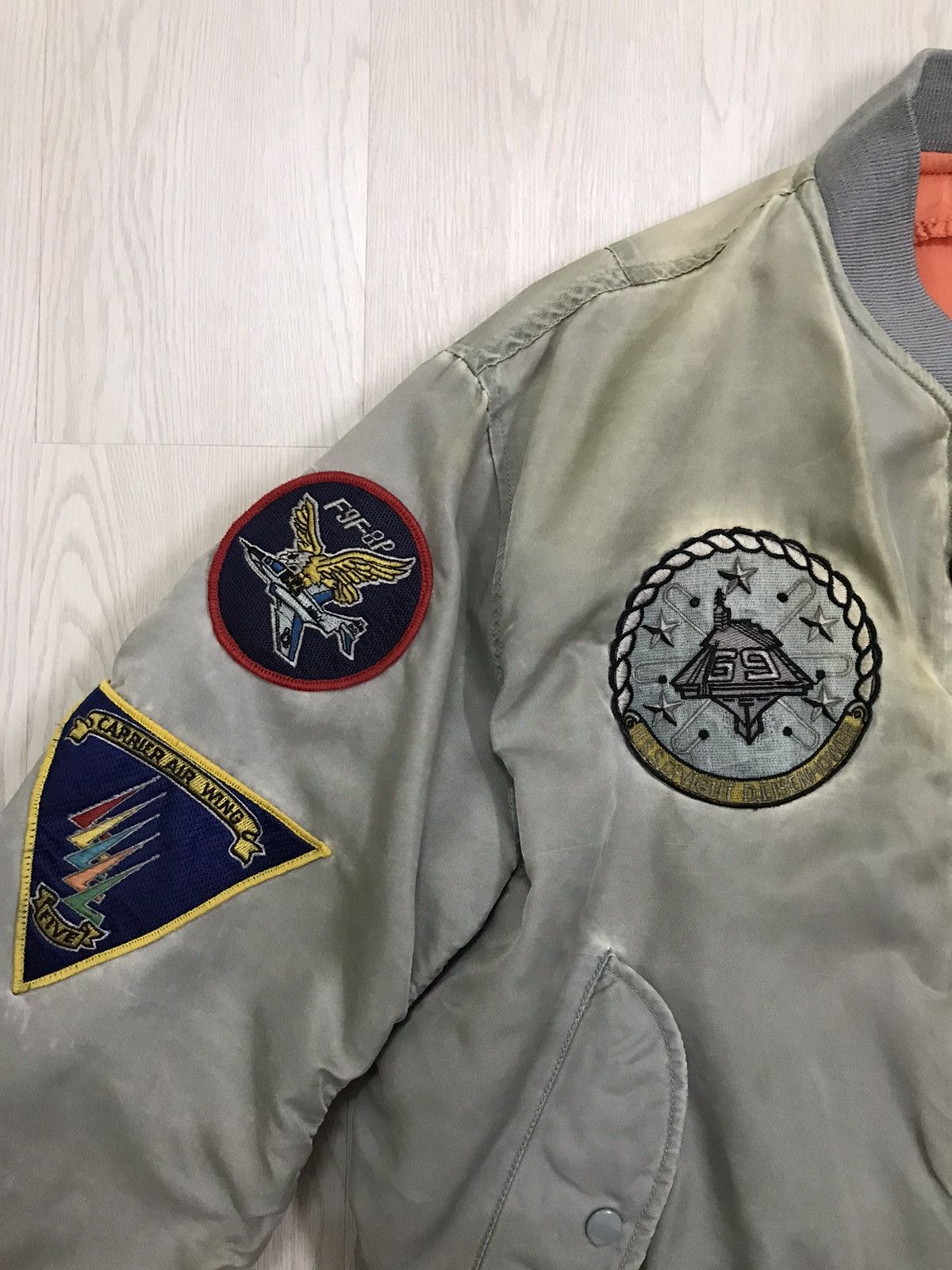 Vintage 💥RARE💥 Vintage US Navy Ma-1 Bomber Jacket Size US L / EU 52-54 / 3 - 9 Thumbnail