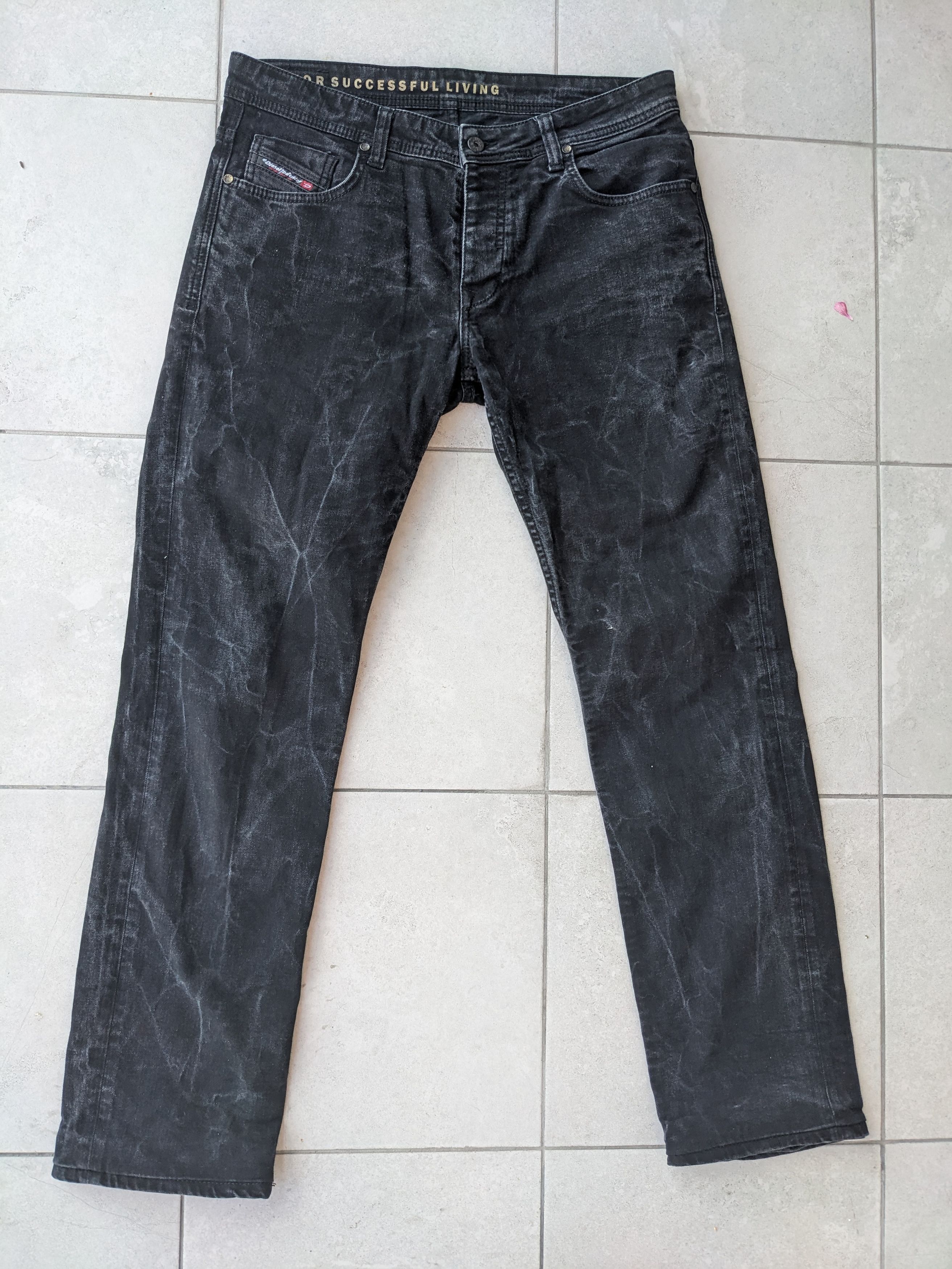 Diesel patterned denim pants
