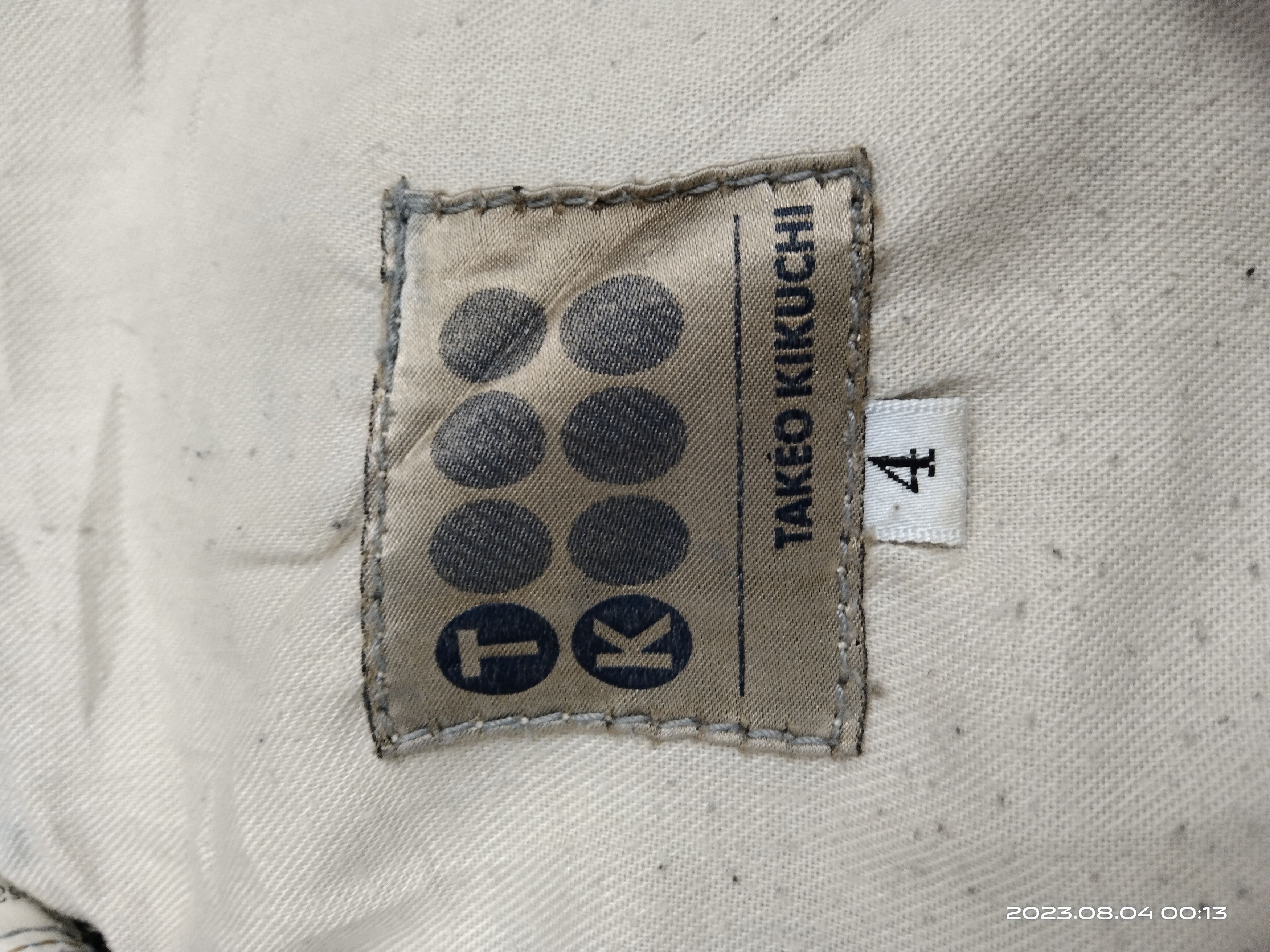 Takeo Kikuchi SiCK SPLATTER TK INSPIRED HELMUT LANG Size US 33 - 8 Thumbnail