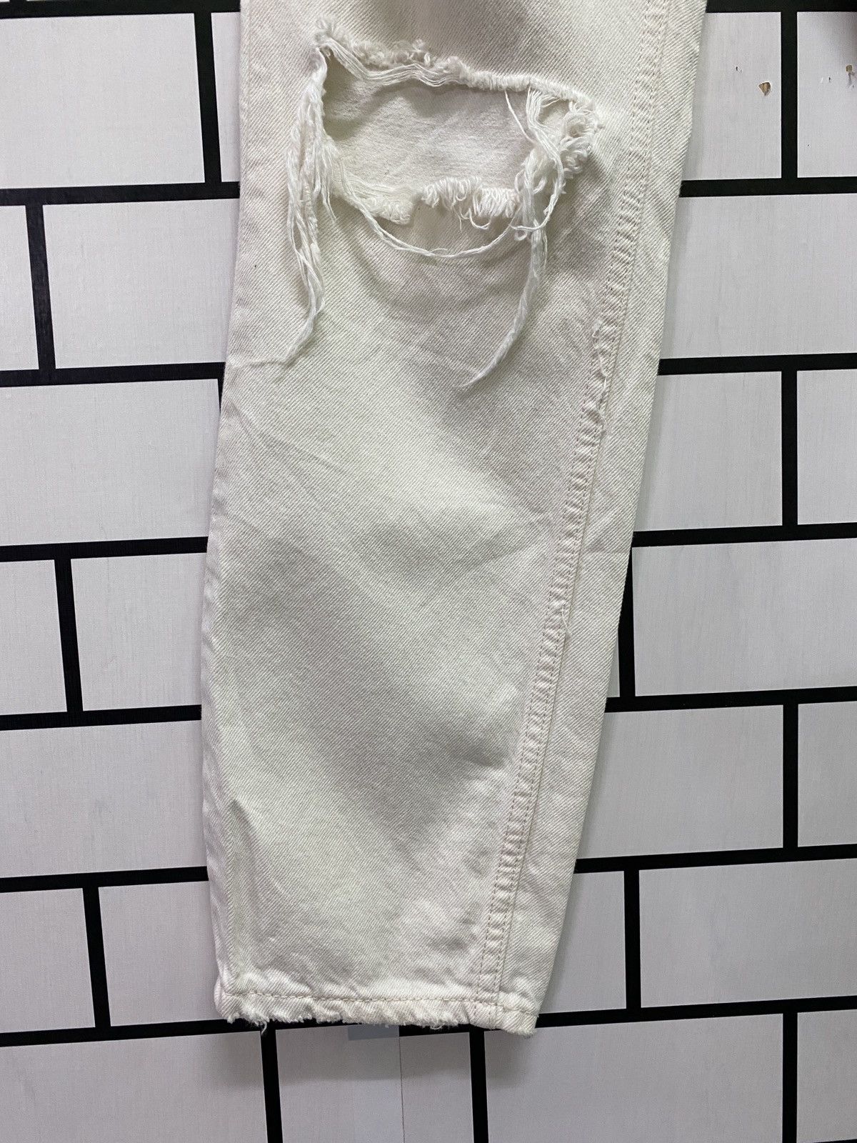 Designer × Zara ZARA TRAFALUC Denim Maker Patchwork/ Shisako Distressd Denim Size US 30 / EU 46 - 10 Thumbnail