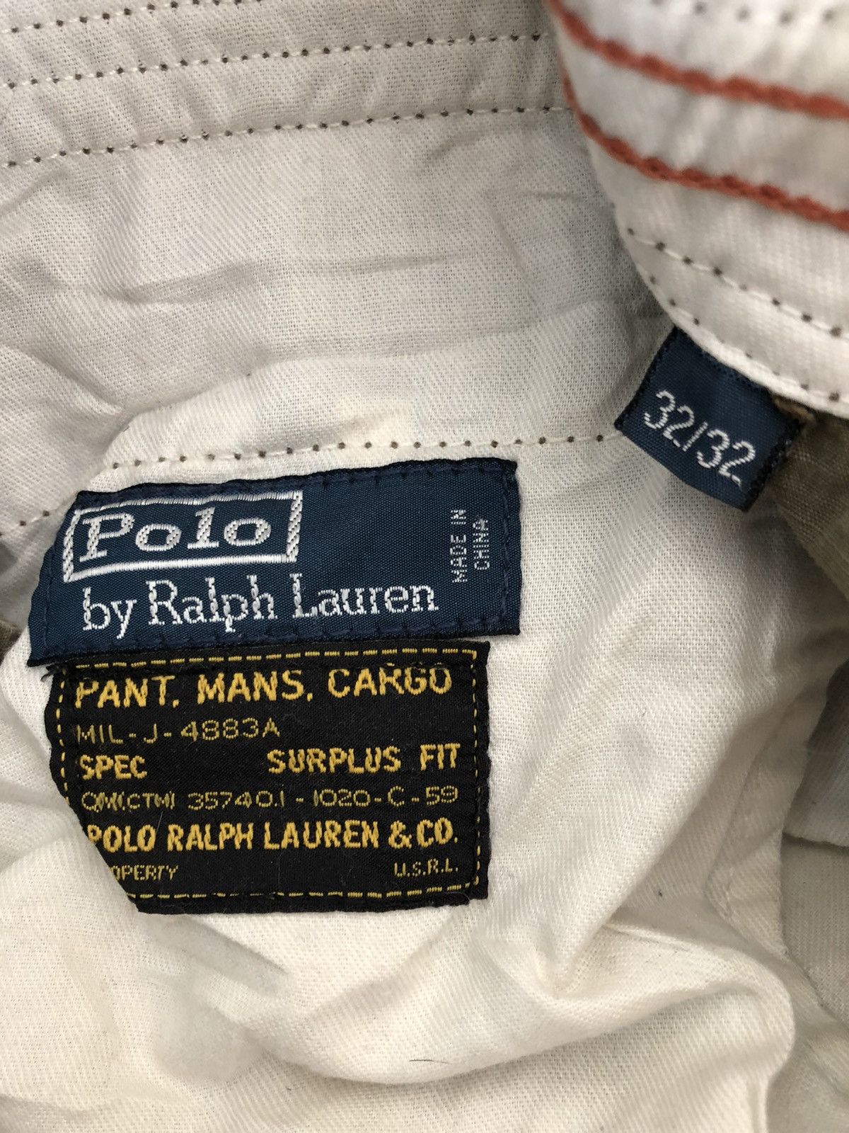 Polo Ralph Lauren PRL Surplus Fit Cargo Trouser Pant Size US 32 / EU 48 - 17 Thumbnail