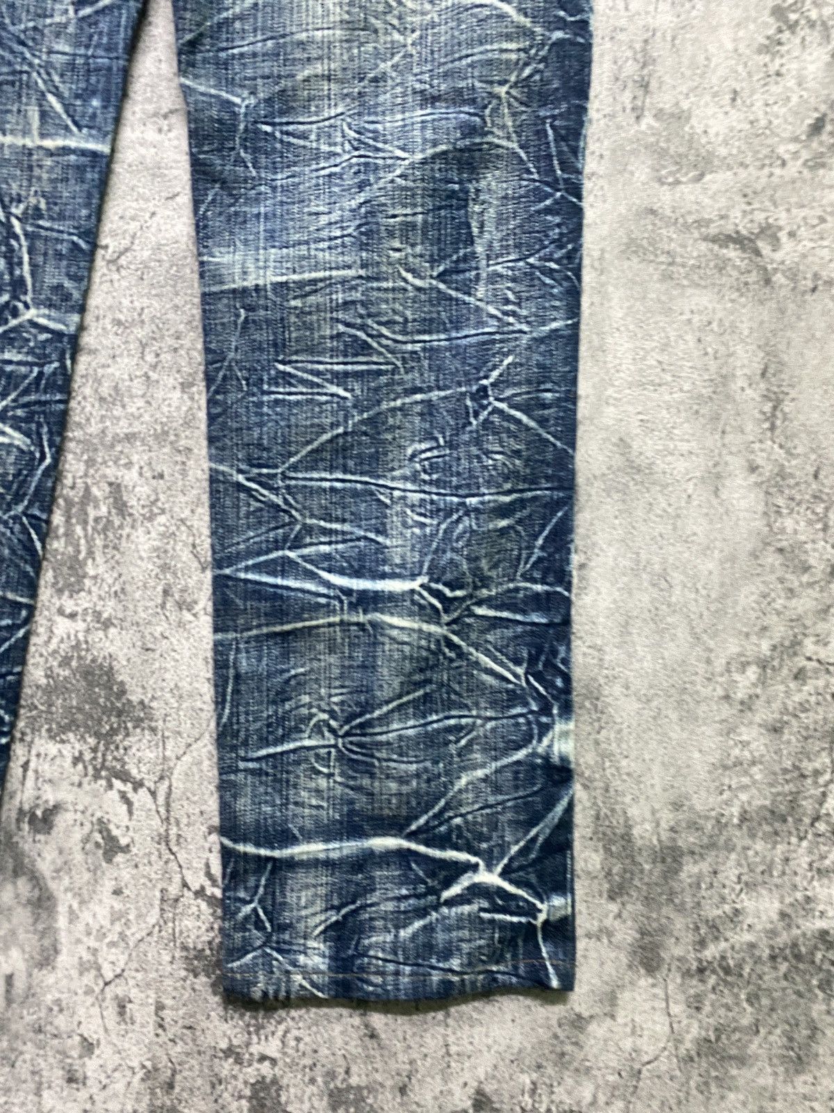 Designer × Japanese Brand Double Waist Claw Mark International World Denim Jeans Size US 32 / EU 48 - 16 Thumbnail