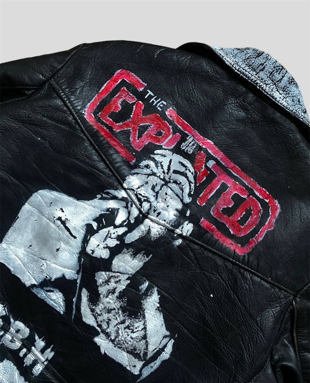 Vintage RARE True Punk Vintage 70s Custom Leather Biker Jacket Size US L / EU 52-54 / 3 - 7 Thumbnail