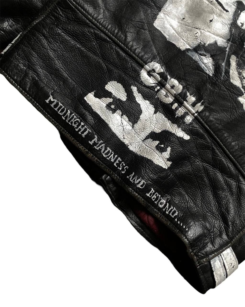 Vintage RARE True Punk Vintage 70s Custom Leather Biker Jacket Size US L / EU 52-54 / 3 - 8 Thumbnail