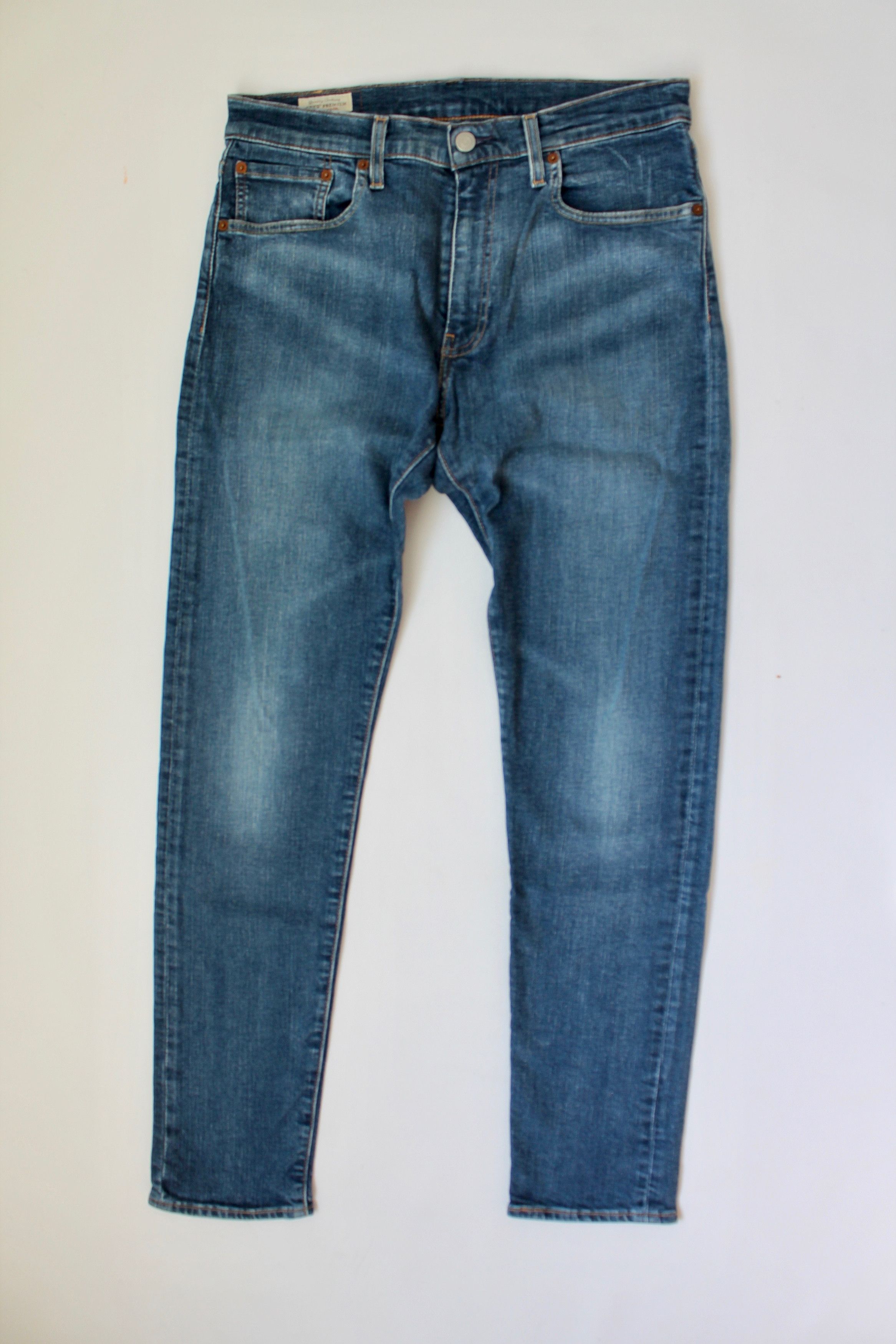 Levi's Levis 512 Premium Slim Taper blue denim Stretch Pants Size US 31 - 2 Thumbnail
