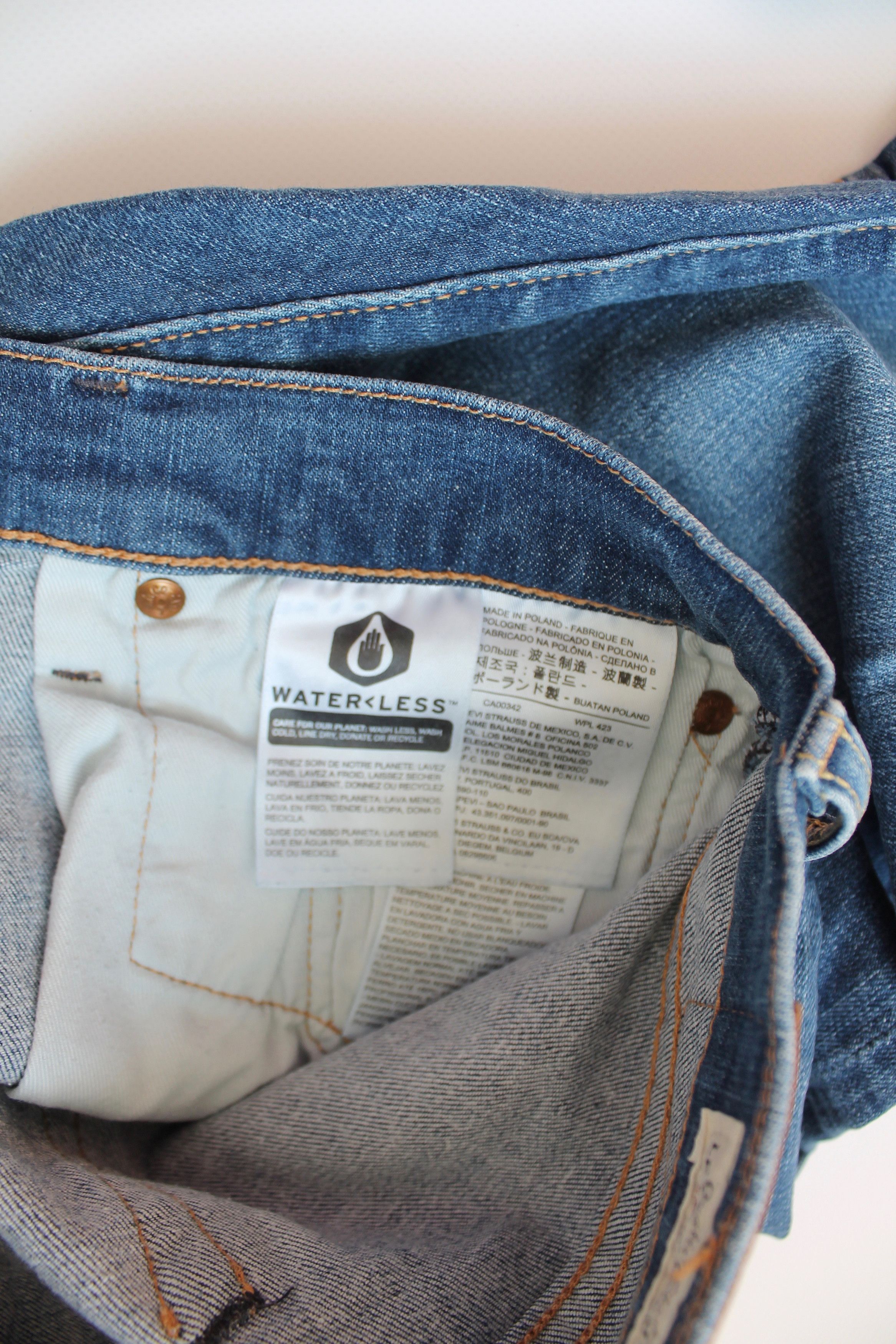 Levi's Levis 512 Premium Slim Taper blue denim Stretch Pants Size US 31 - 9 Thumbnail