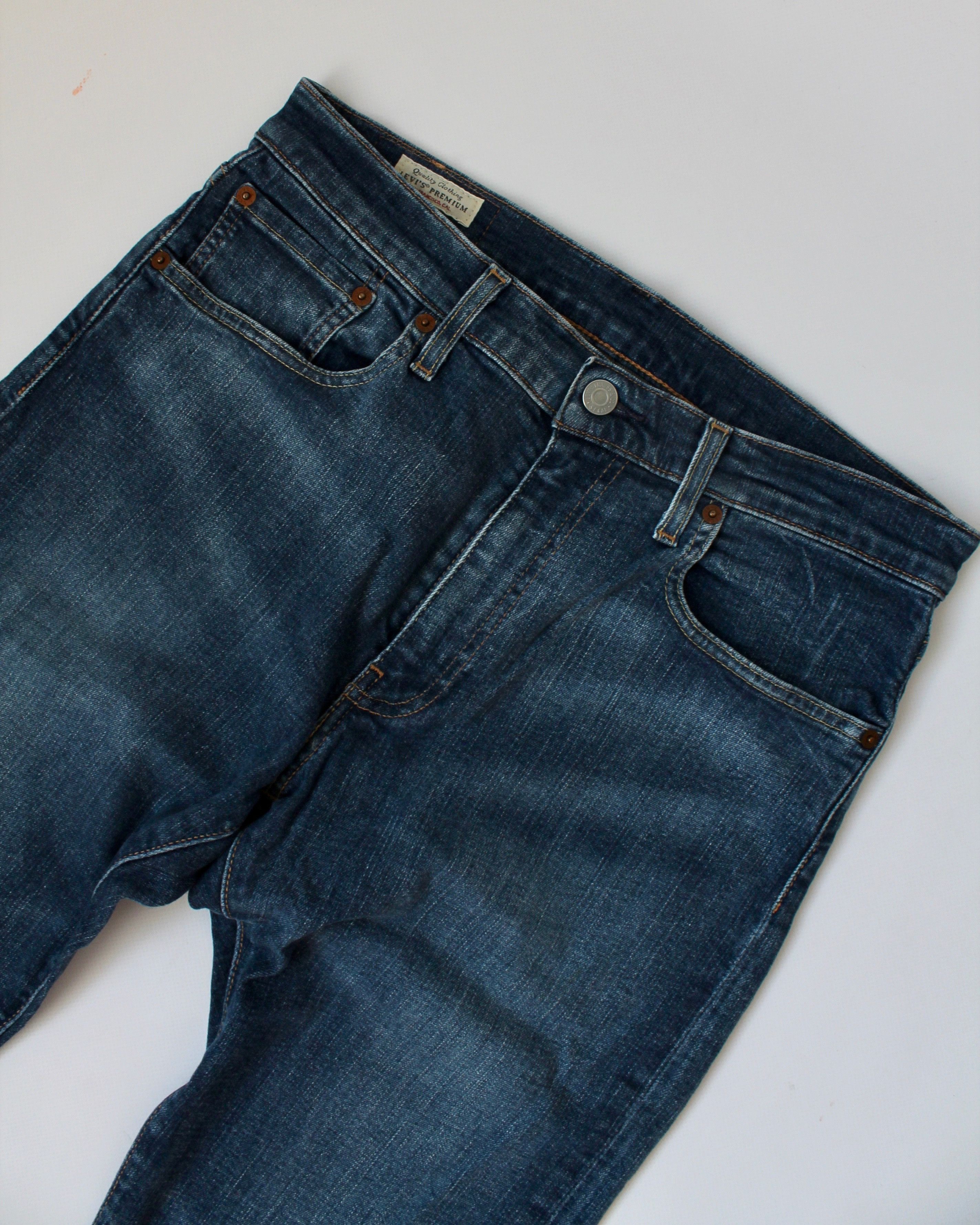 Levi's Levis 512 Premium Slim Taper blue denim Stretch Pants Size US 31 - 3 Thumbnail