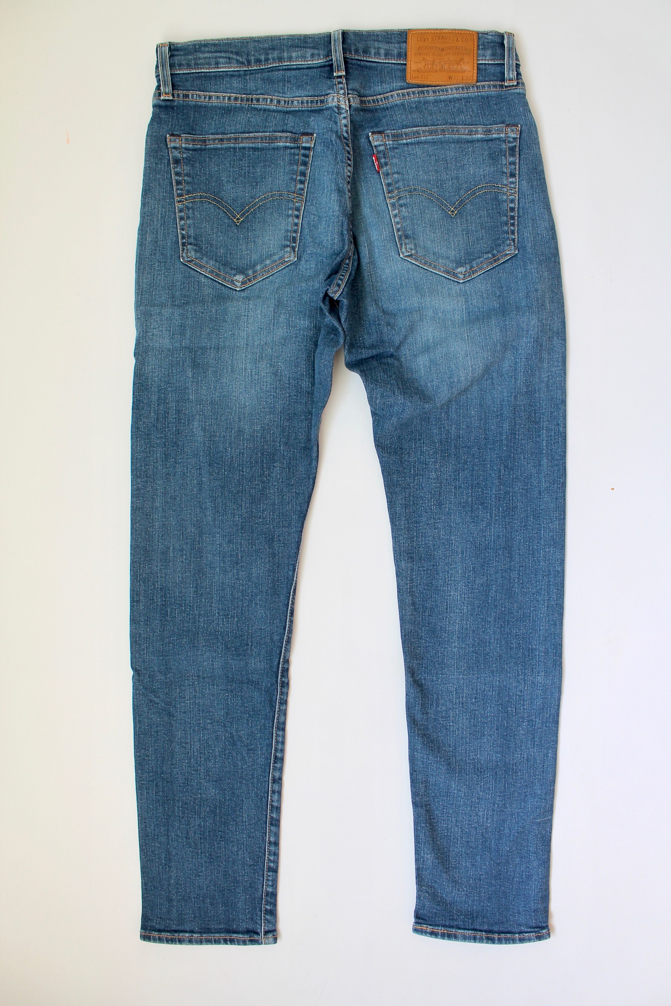 Levi's Levis 512 Premium Slim Taper blue denim Stretch Pants Size US 31 - 6 Thumbnail