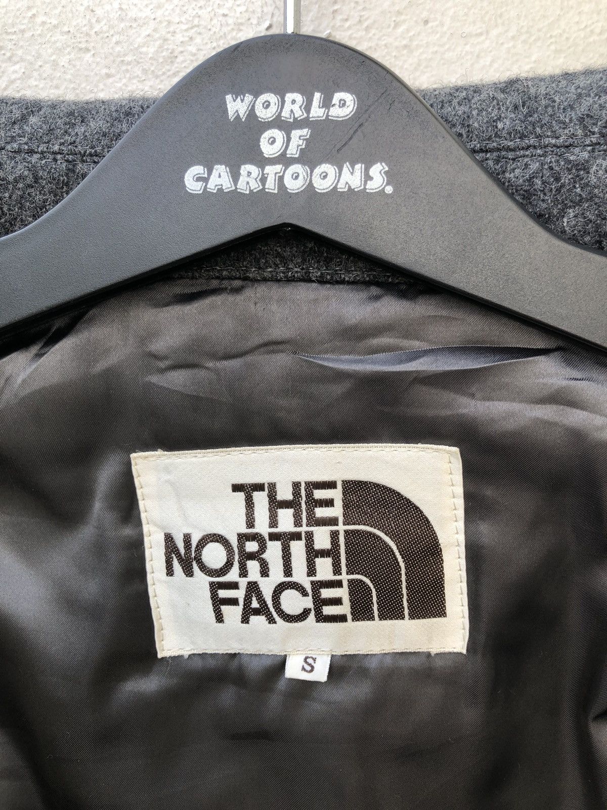 The North Face Vintage 90s The North Face Grey Wool Jacket Bomber Size US S / EU 44-46 / 1 - 12 Thumbnail