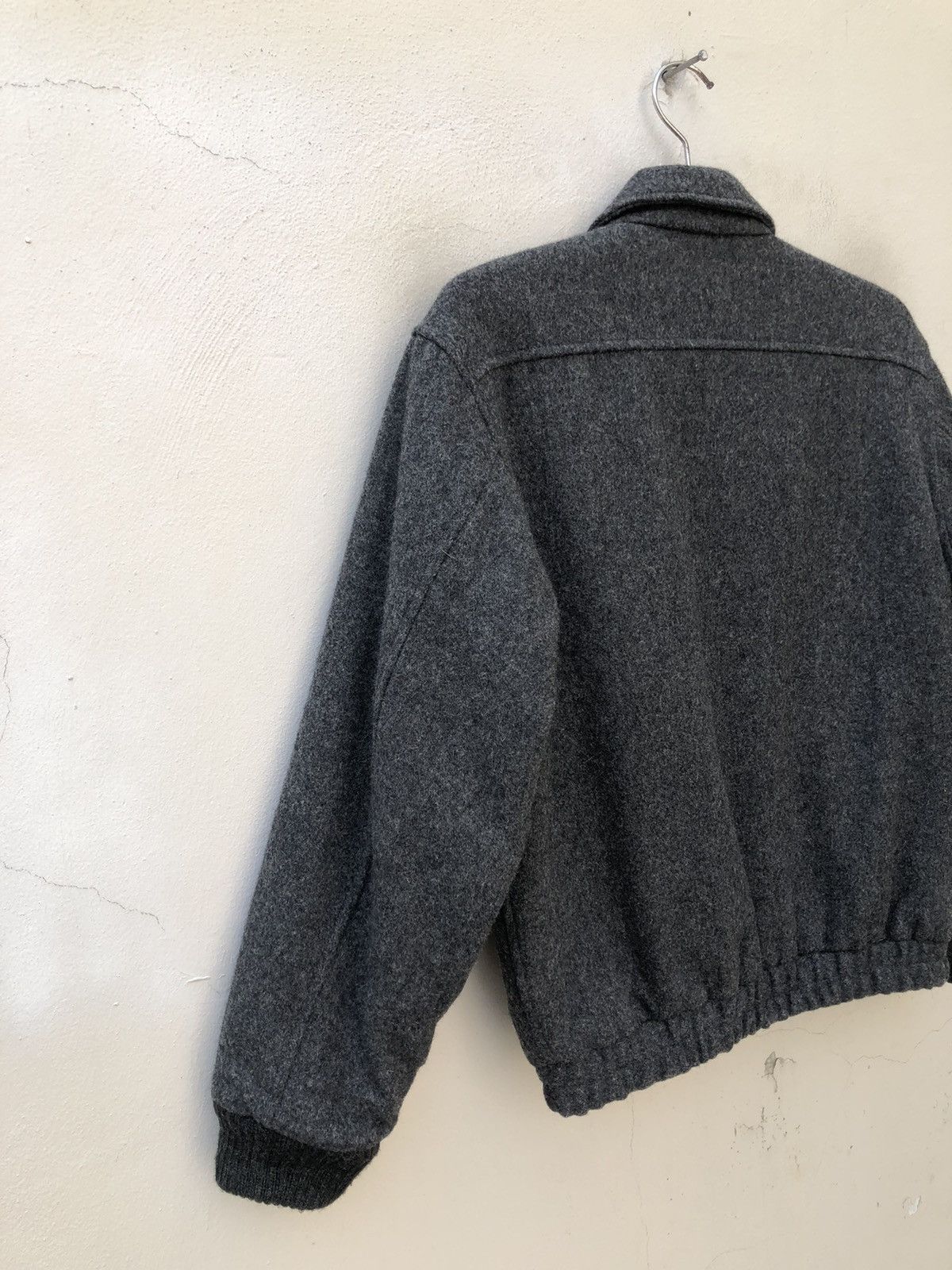 The North Face Vintage 90s The North Face Grey Wool Jacket Bomber Size US S / EU 44-46 / 1 - 8 Thumbnail