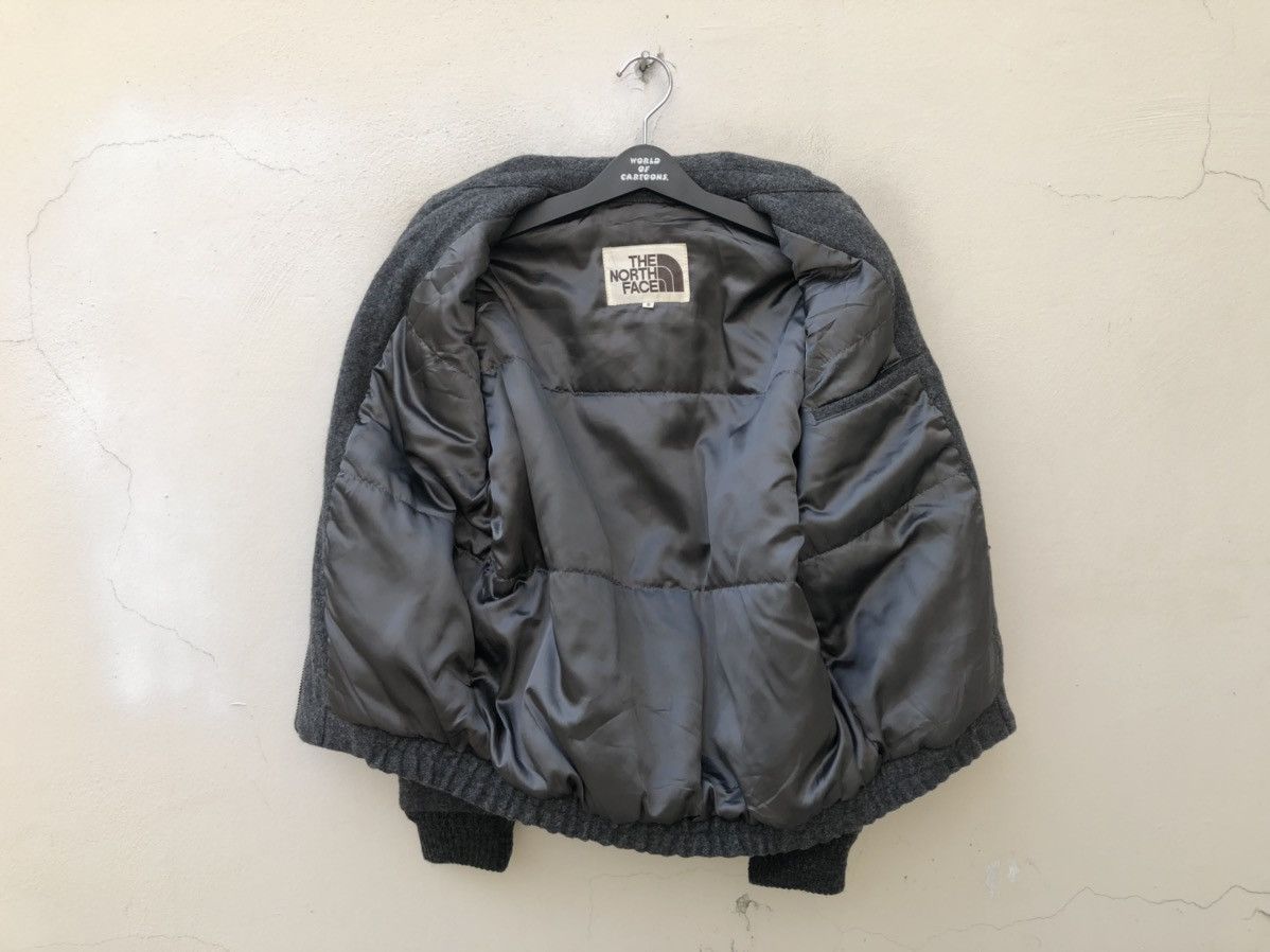 The North Face Vintage 90s The North Face Grey Wool Jacket Bomber Size US S / EU 44-46 / 1 - 11 Thumbnail