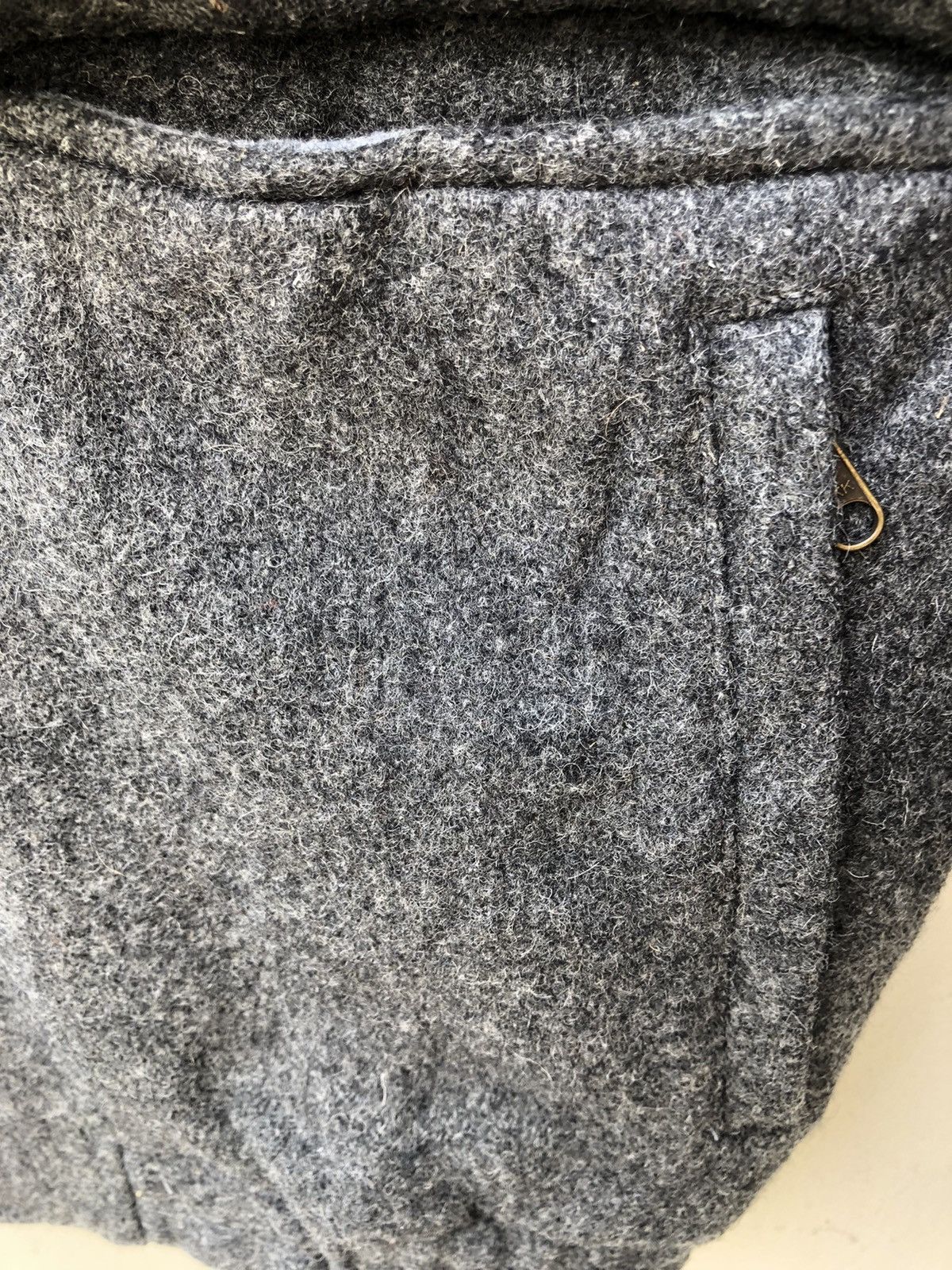 The North Face Vintage 90s The North Face Grey Wool Jacket Bomber Size US S / EU 44-46 / 1 - 5 Thumbnail