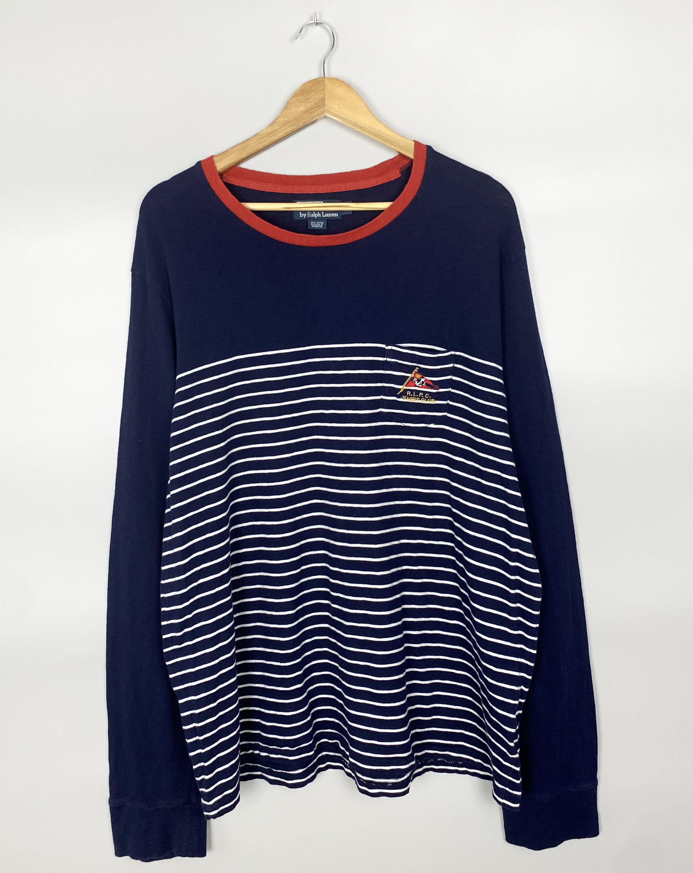 Polo Ralph Lauren Vintage Polo Ralph Lauren Striped Long Sleeve Size US XL / EU 56 / 4 - 1 Thumbnail
