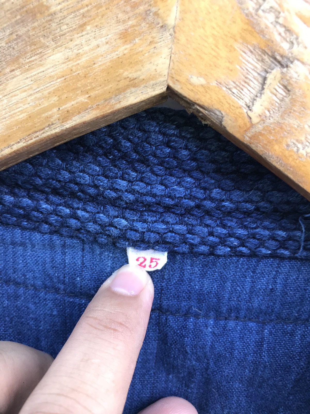 Indigo × Japanese Brand Distressed Indigo Thick Vintage Denim Sanjuro Kimono Jacket Size US M / EU 48-50 / 2 - 7 Thumbnail