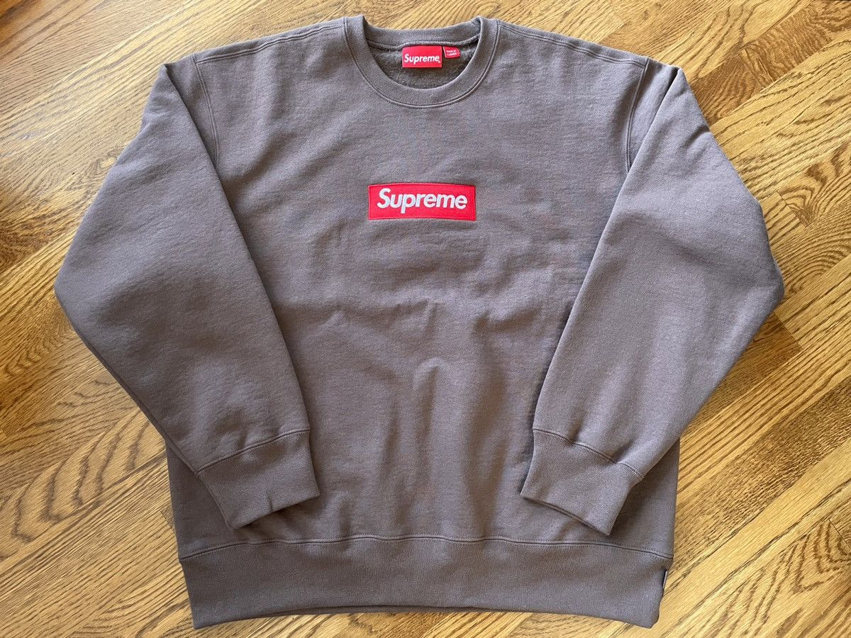 通販オンラインサイト 【ブラウン/S】Supreme Box Logo Crewneck | www ...