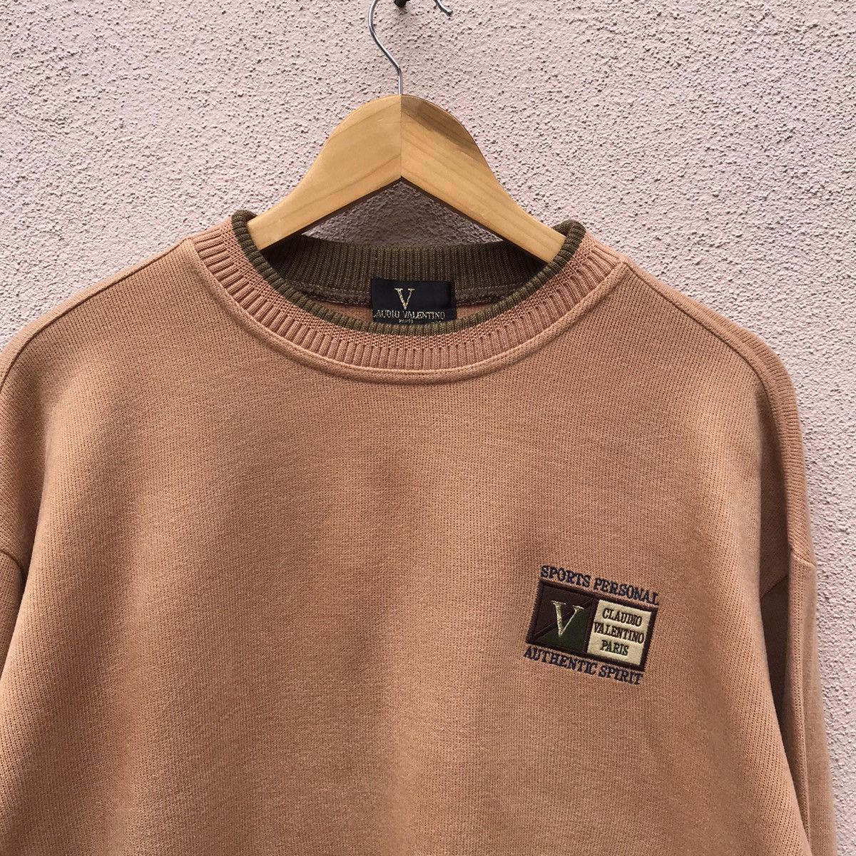 Japanese Brand Claudio Valentino BOX paris crewneck jumper embroidered Size US M / EU 48-50 / 2 - 2 Thumbnail