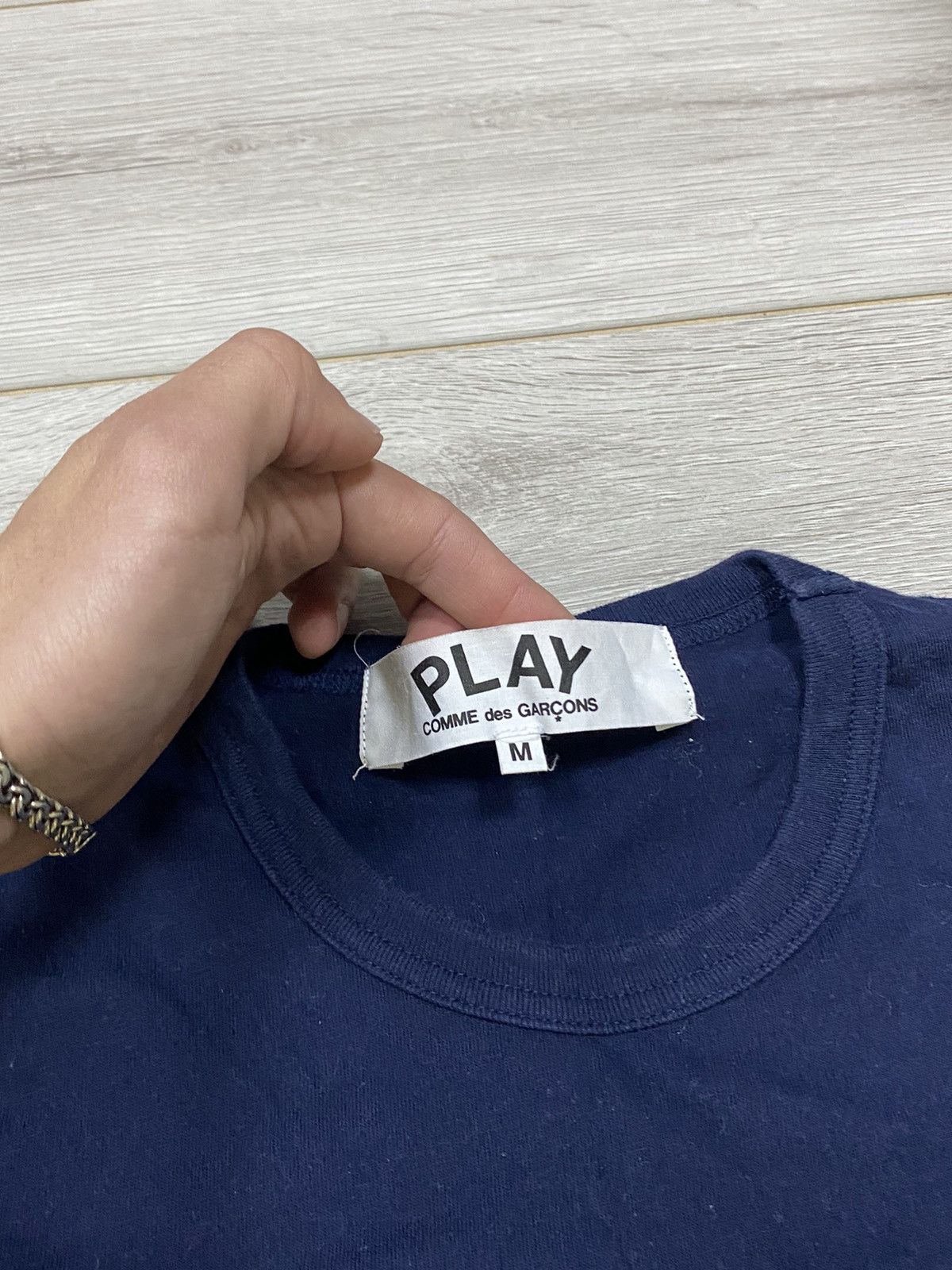Comme des Garcons PLAY PLAY comme des garçons double heart Japanese t-shirt Size US M / EU 48-50 / 2 - 4 Thumbnail