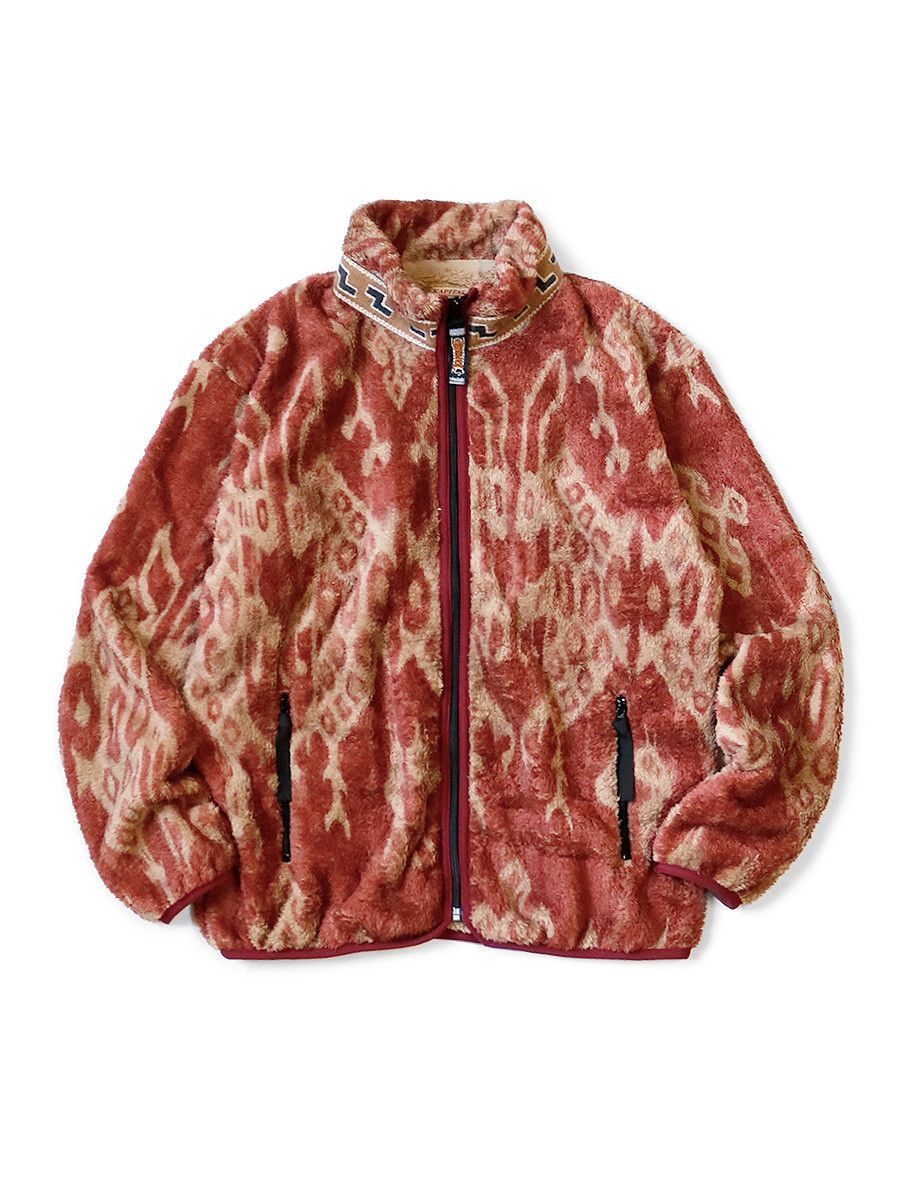 Kapital × Kapital Kountry Java Kasuri Zip Fleece - Size 3 / L Size US L / EU 52-54 / 3 - 1 Thumbnail
