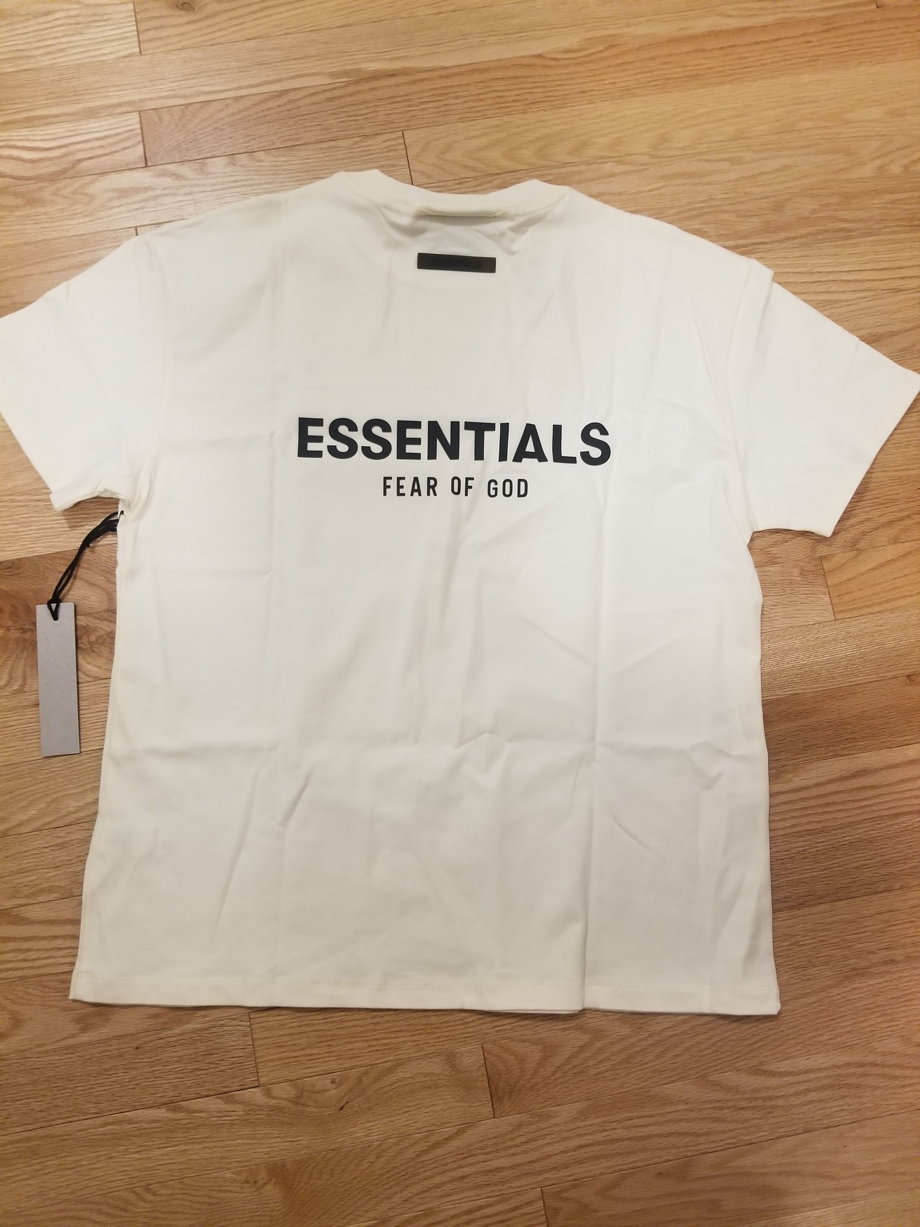 image of Fear Of God Essentials Ss21 Cream Shortsleeve Tee, Men's (Size Small)