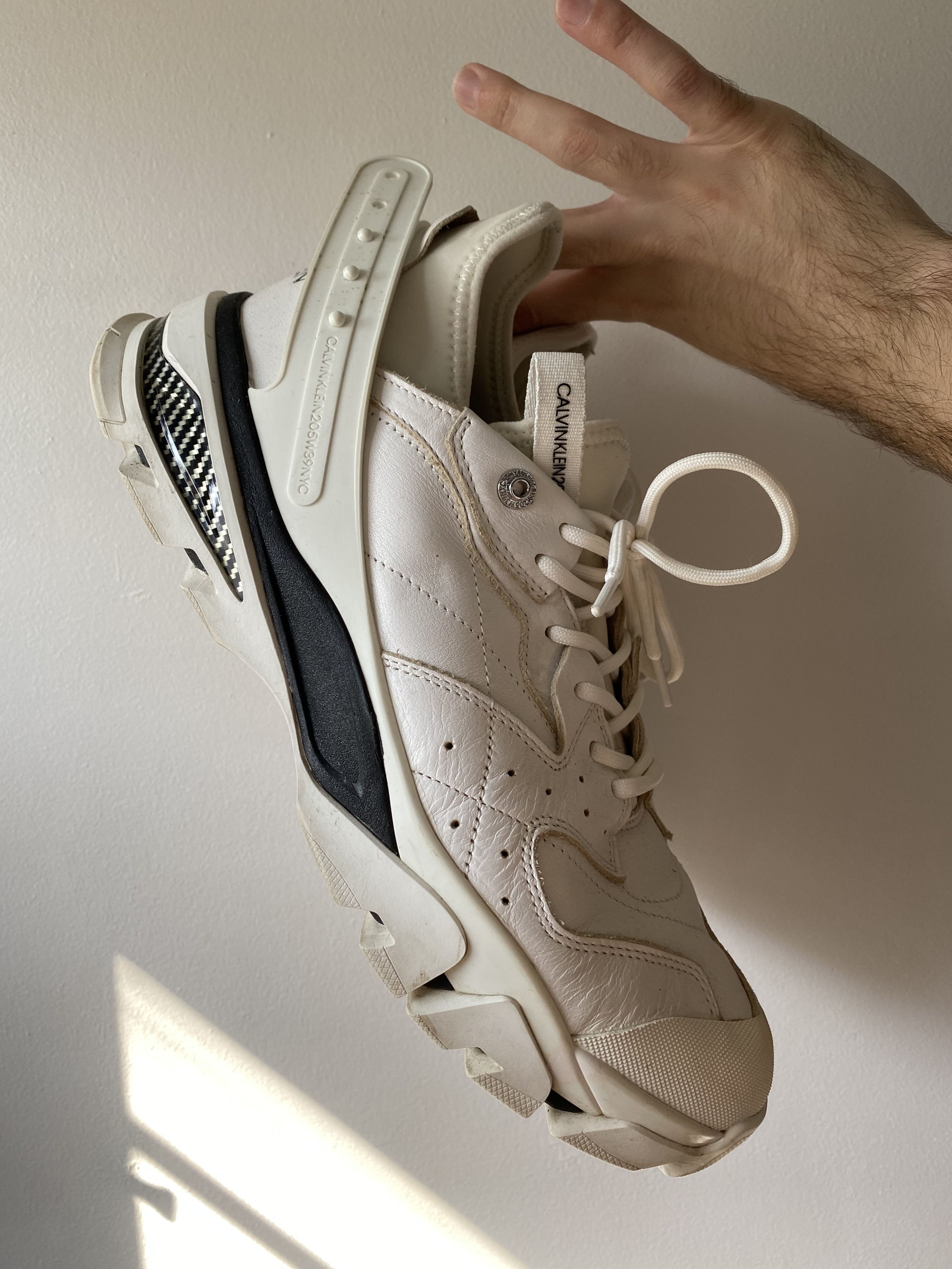 Calvin Klein 205W39NYC × Raf Simons Calvin Klein 205W39NYC White Carlos Size 13 Raf Simons Size US 13 / EU 46 - 6 Thumbnail