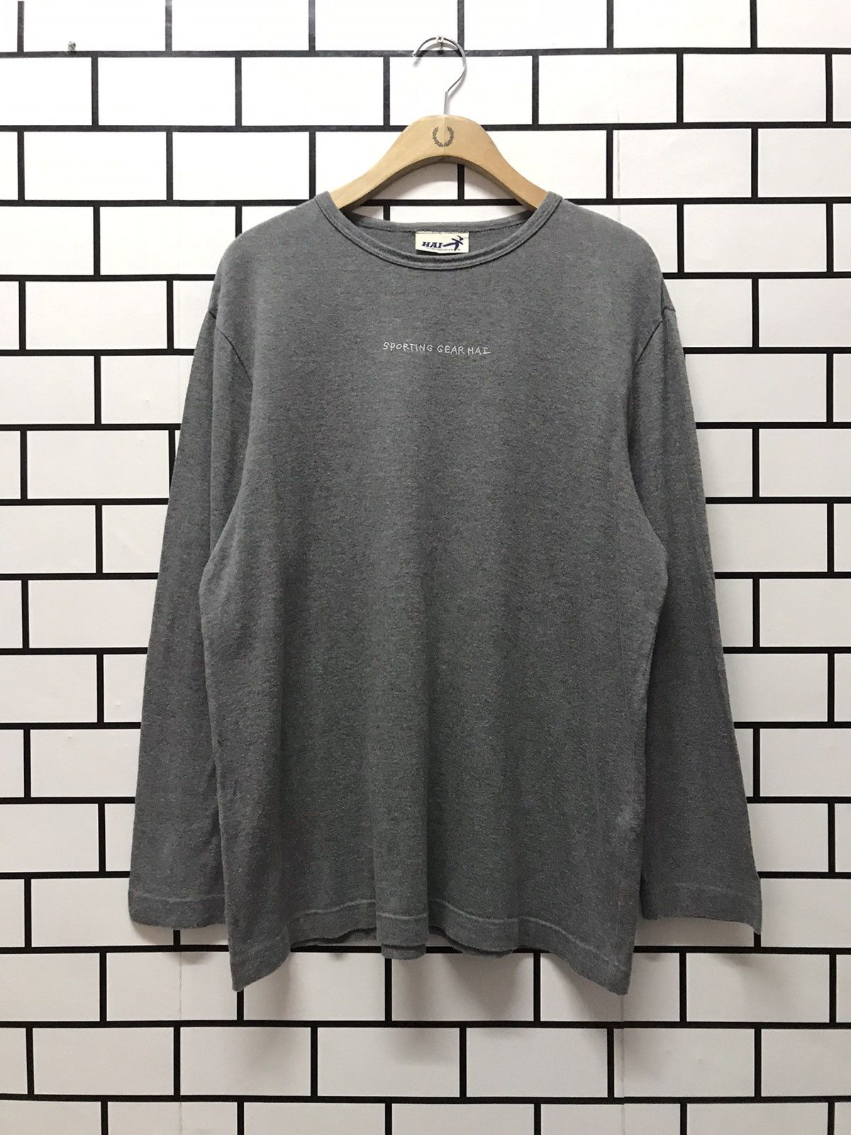 Hai Sporting Gear × Issey Miyake Vintage Hai Sporting Gear Embroidery long sleeve tshirt Size US L / EU 52-54 / 3 - 1 Thumbnail