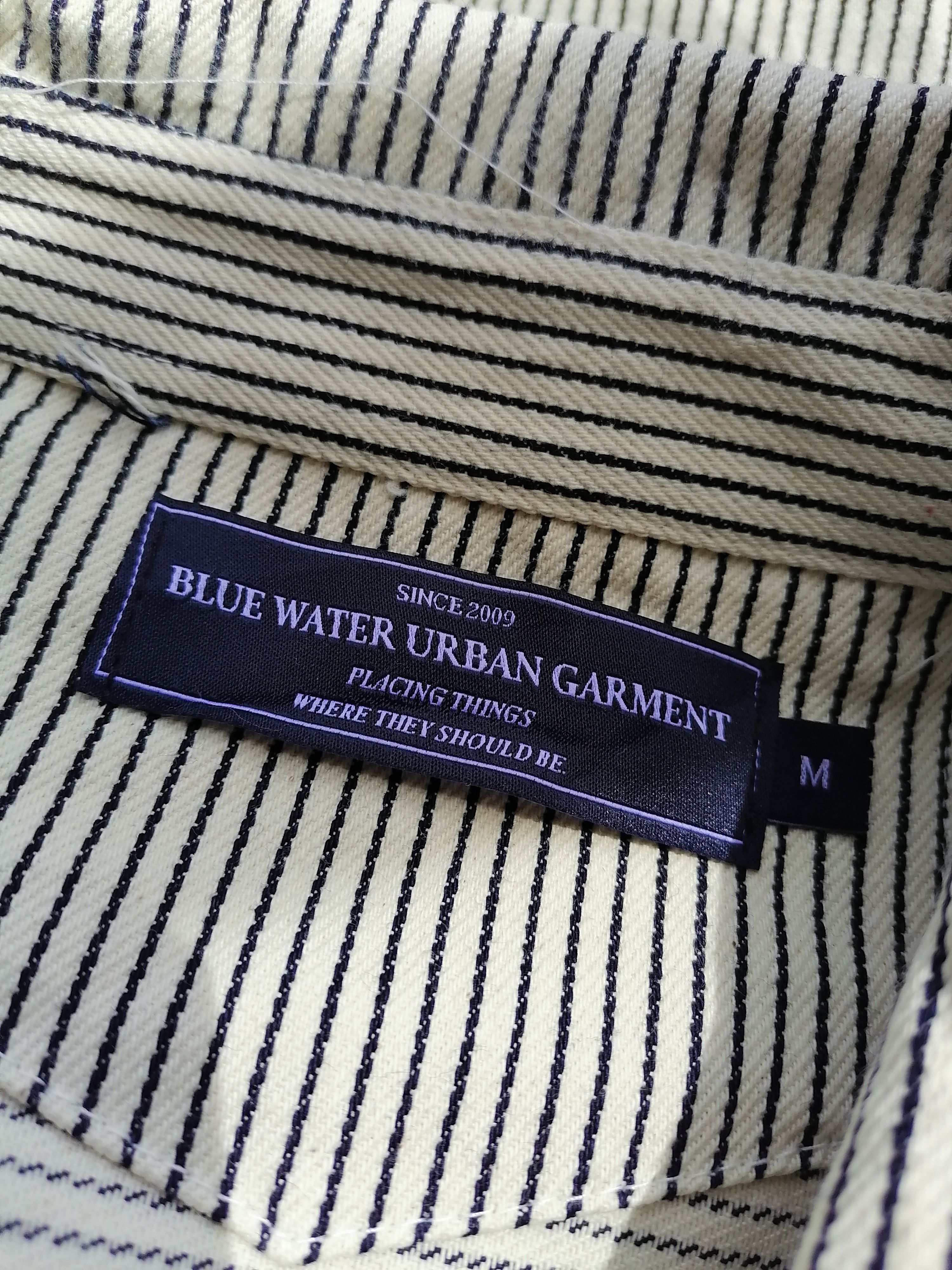 Japanese Brand Blue Water Urban Hickory Stripes Jacket Size US L / EU 52-54 / 3 - 4 Thumbnail