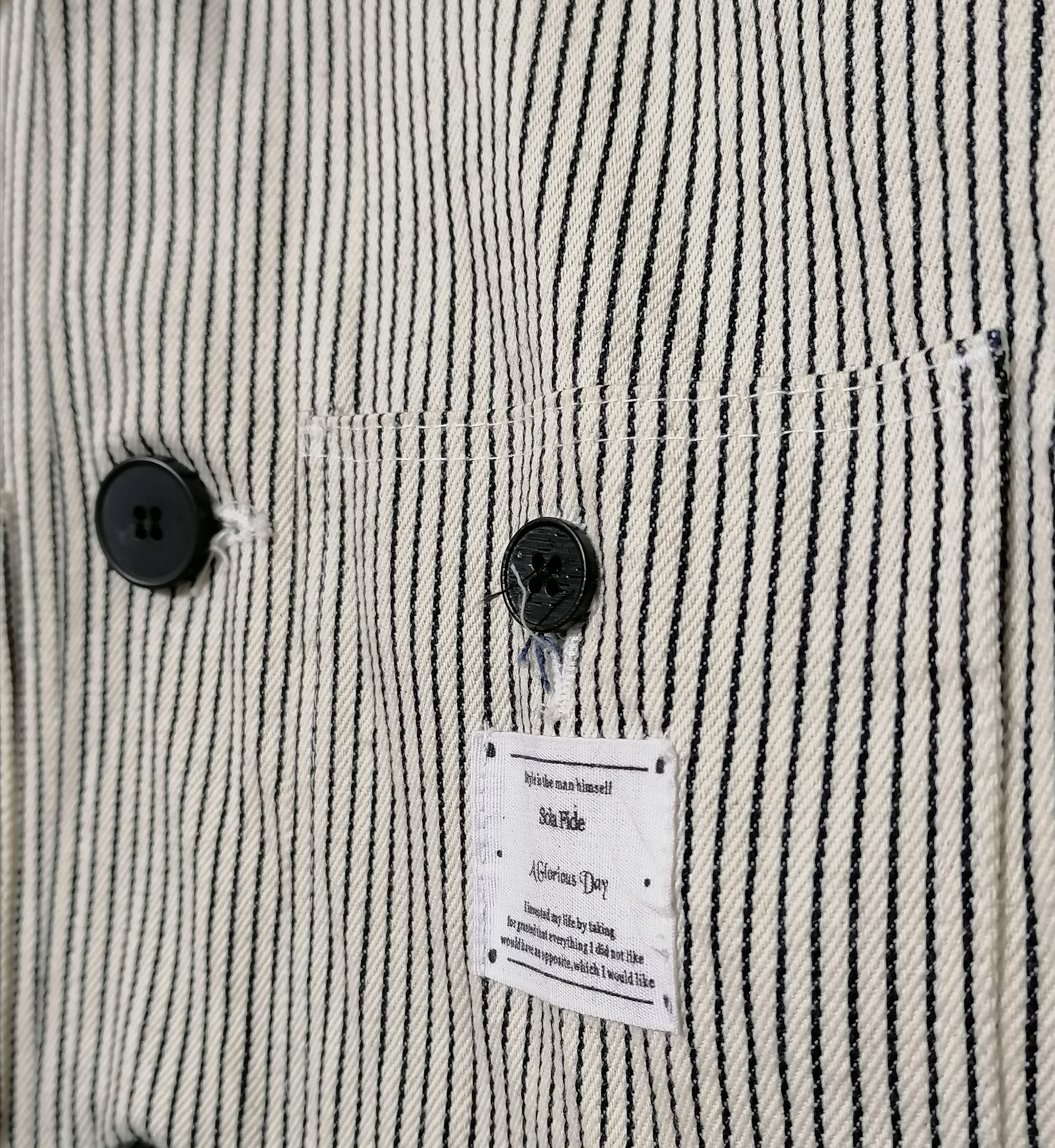 Japanese Brand Blue Water Urban Hickory Stripes Jacket Size US L / EU 52-54 / 3 - 2 Thumbnail