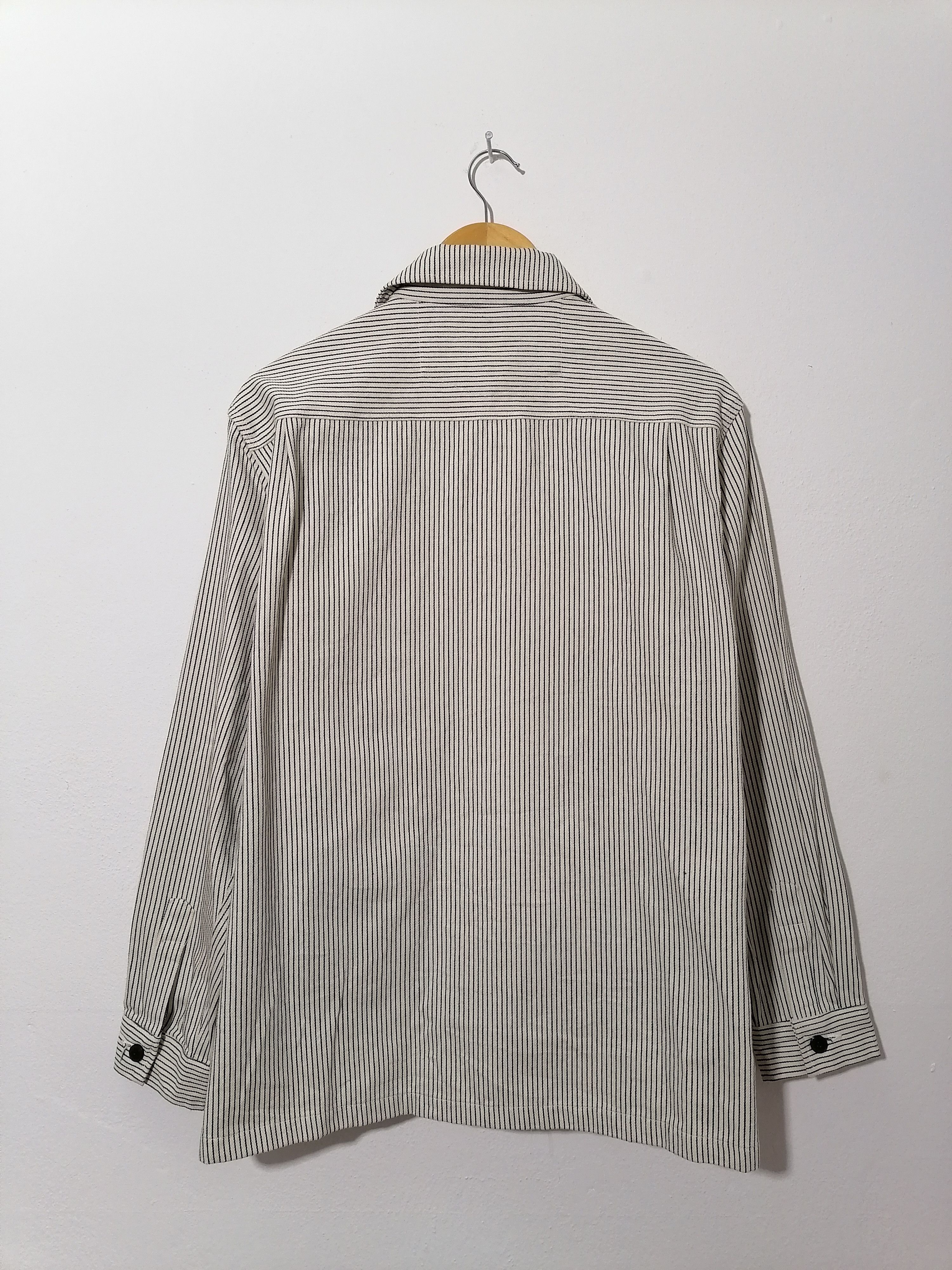 Japanese Brand Blue Water Urban Hickory Stripes Jacket Size US L / EU 52-54 / 3 - 3 Thumbnail