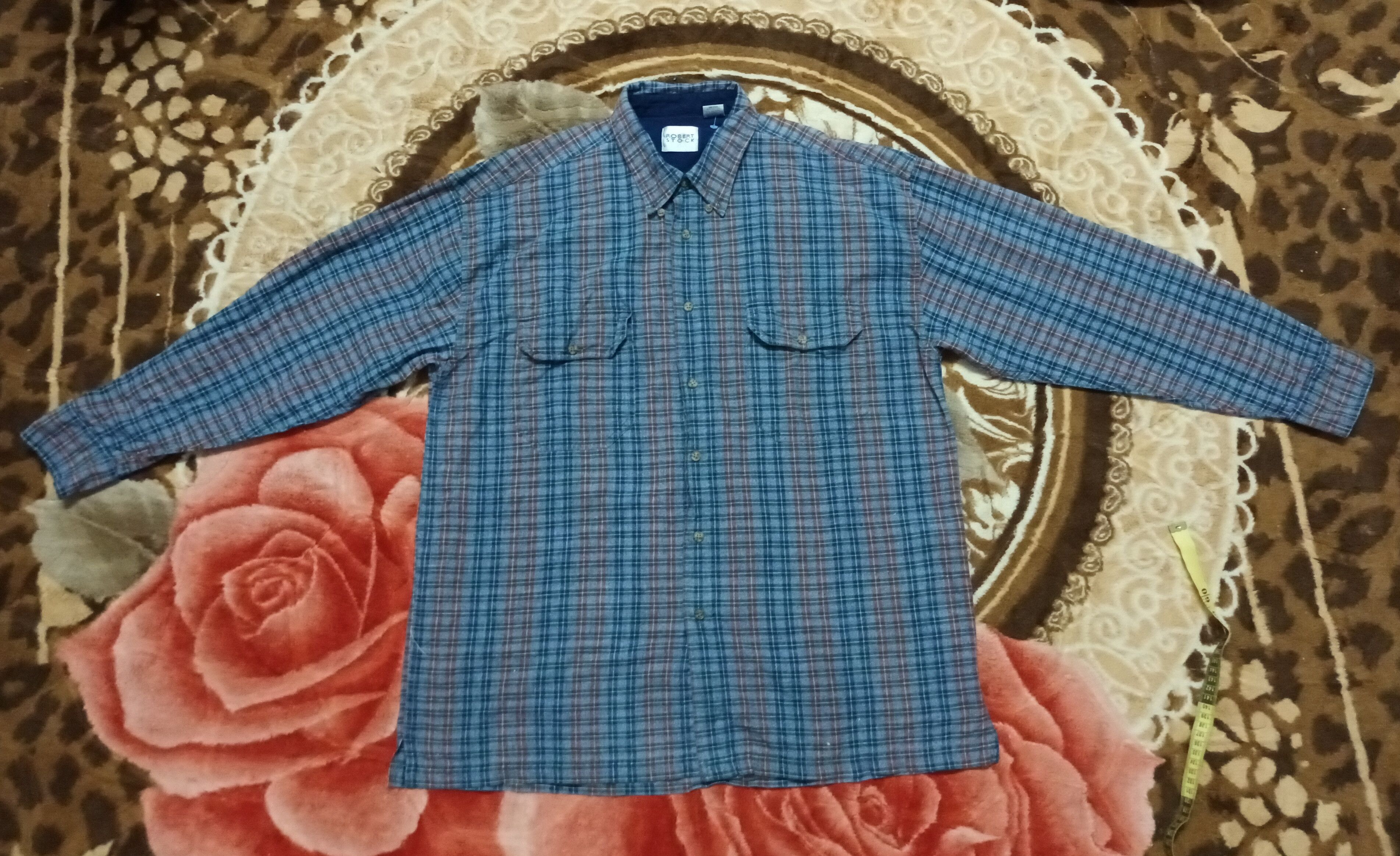 Flannel × Robert Stock 🔥 Robert Stock Flannel 2 Pocket Button Up Size US L / EU 52-54 / 3 - 6 Thumbnail