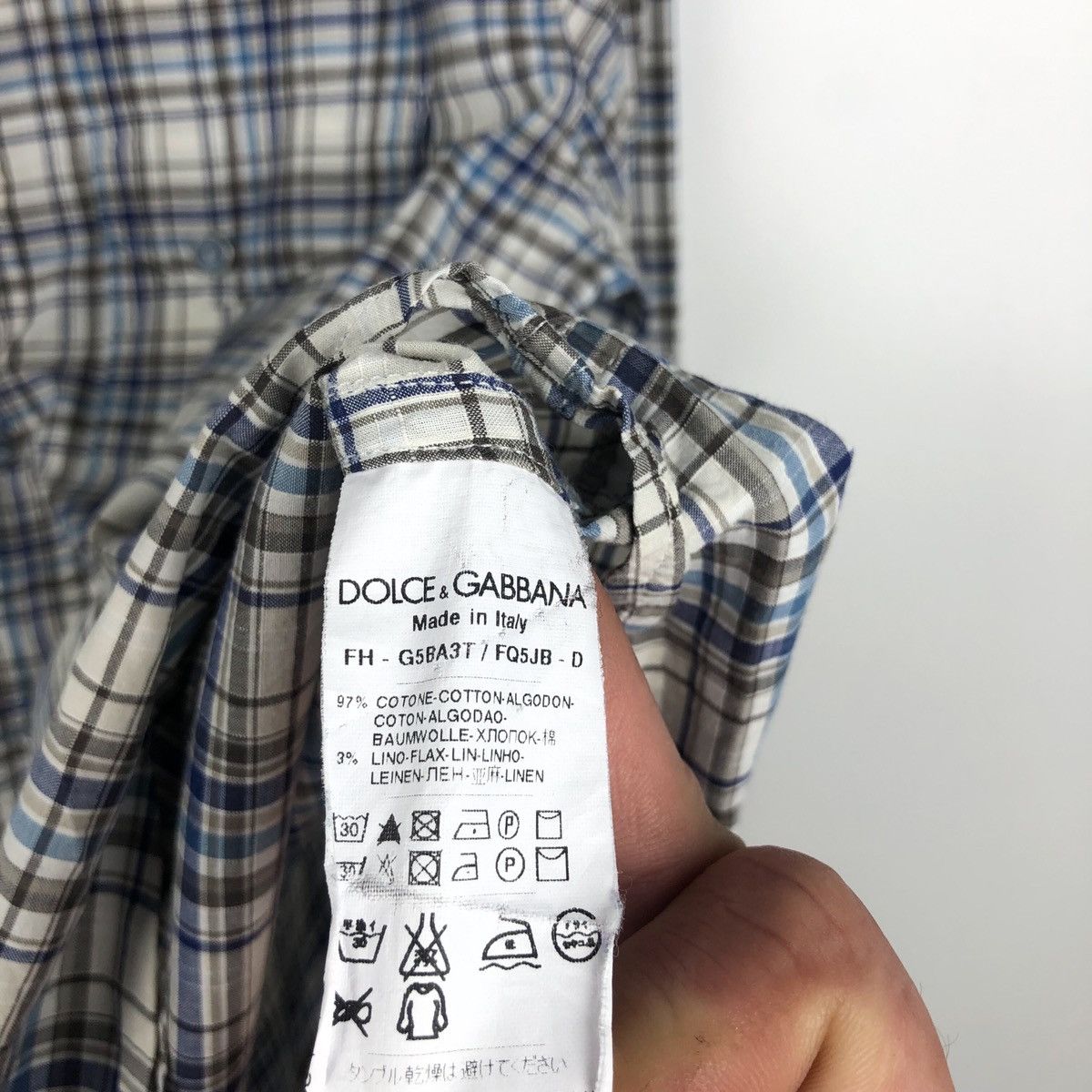 Dolce & Gabbana × Vintage Dolce&Gabbana sicilia long sleeve shirt buttons mens 15/38 Size US S / EU 44-46 / 1 - 5 Thumbnail