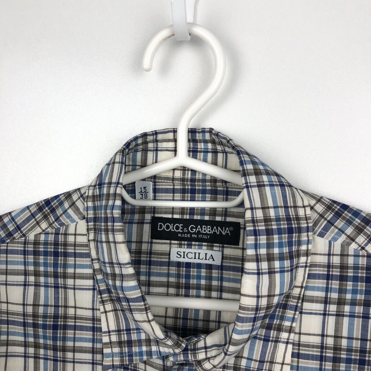 Dolce & Gabbana × Vintage Dolce&Gabbana sicilia long sleeve shirt buttons mens 15/38 Size US S / EU 44-46 / 1 - 3 Thumbnail