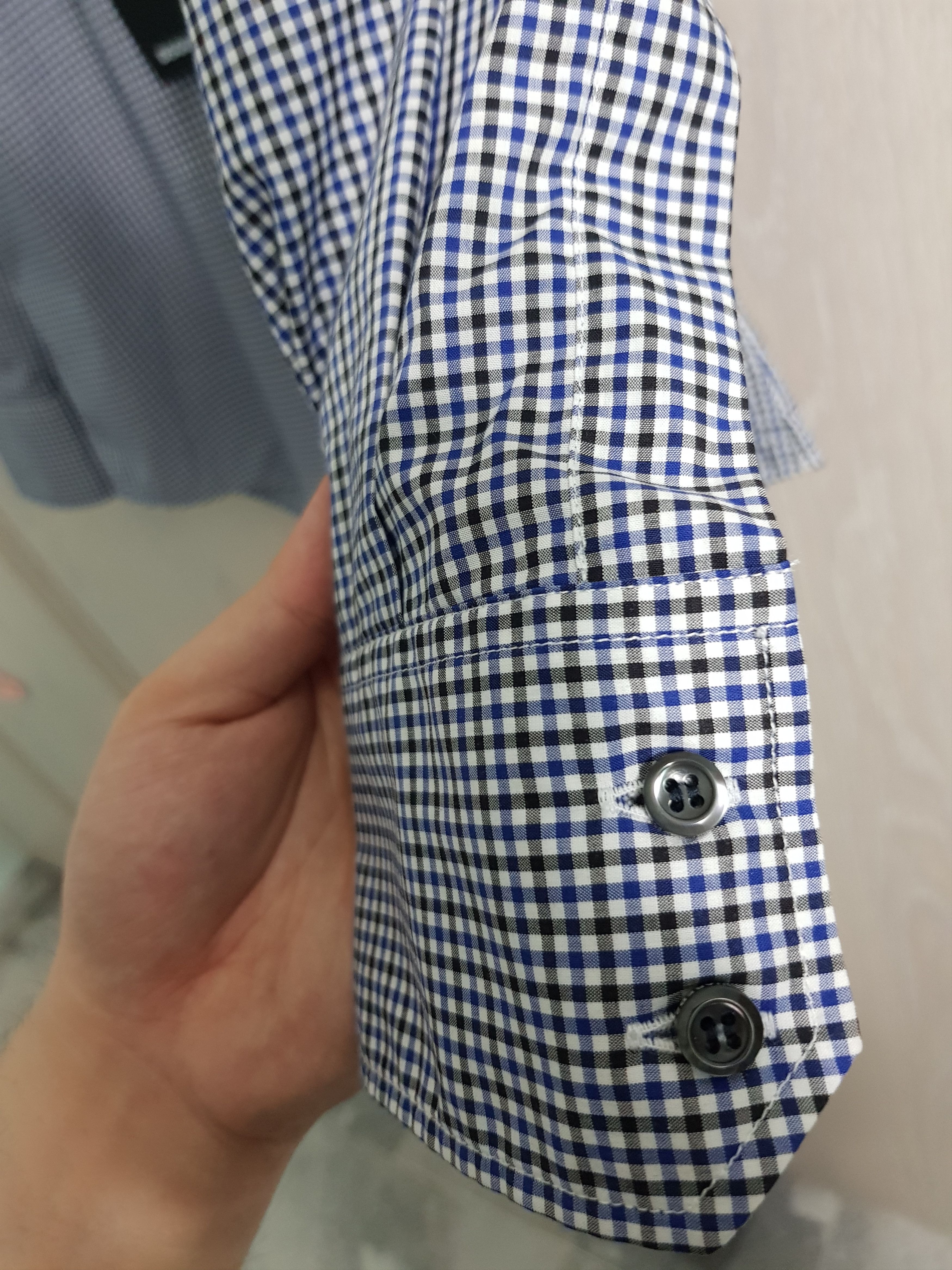 Dsquared2 Blue and Black Gingham Check Shirt Size US M / EU 48-50 / 2 - 4 Thumbnail