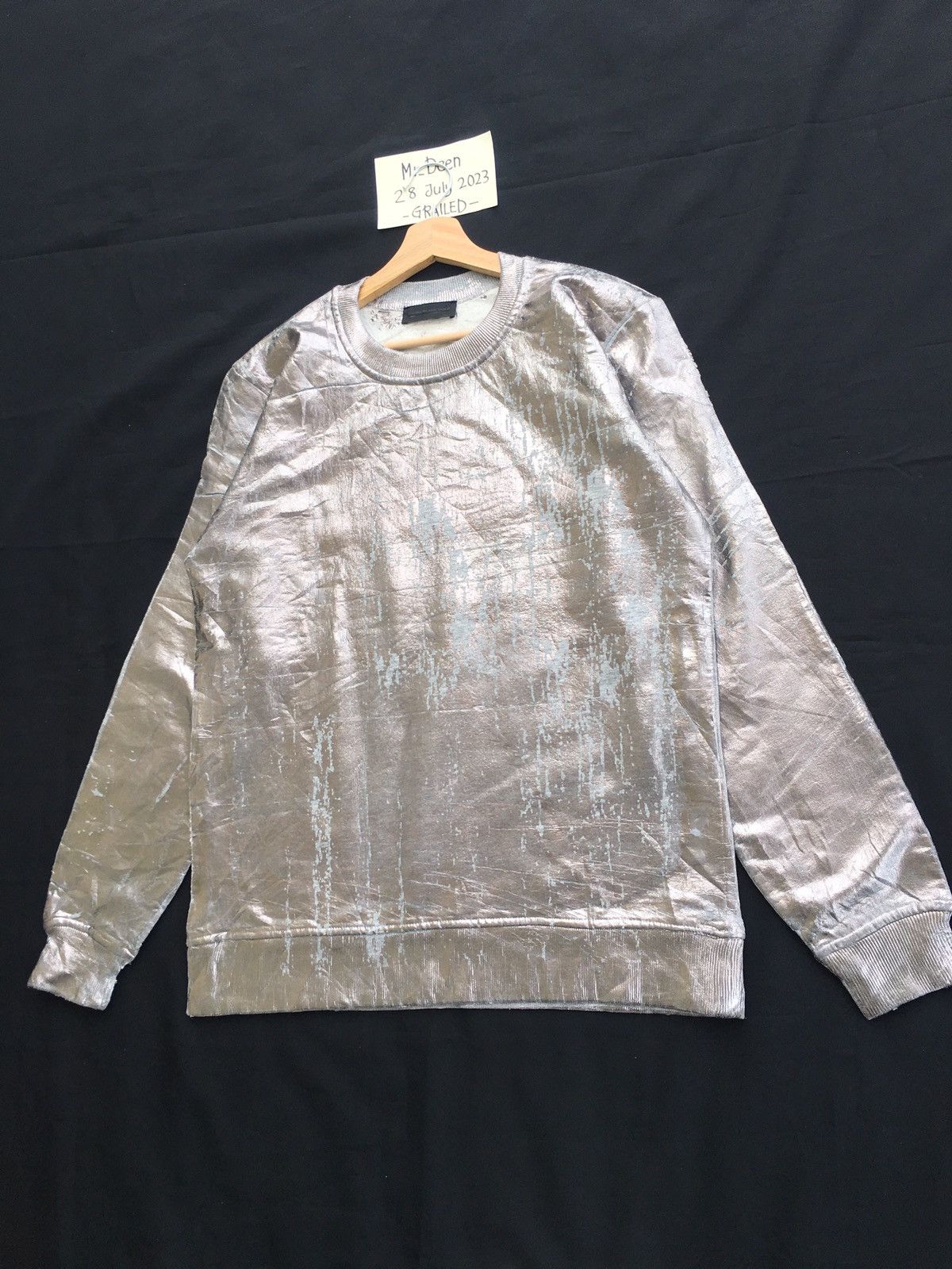 Diesel Black Gold Rare Diesel Black Gold Longsleeve Silver Shirt Size US XL / EU 56 / 4 - 3 Thumbnail