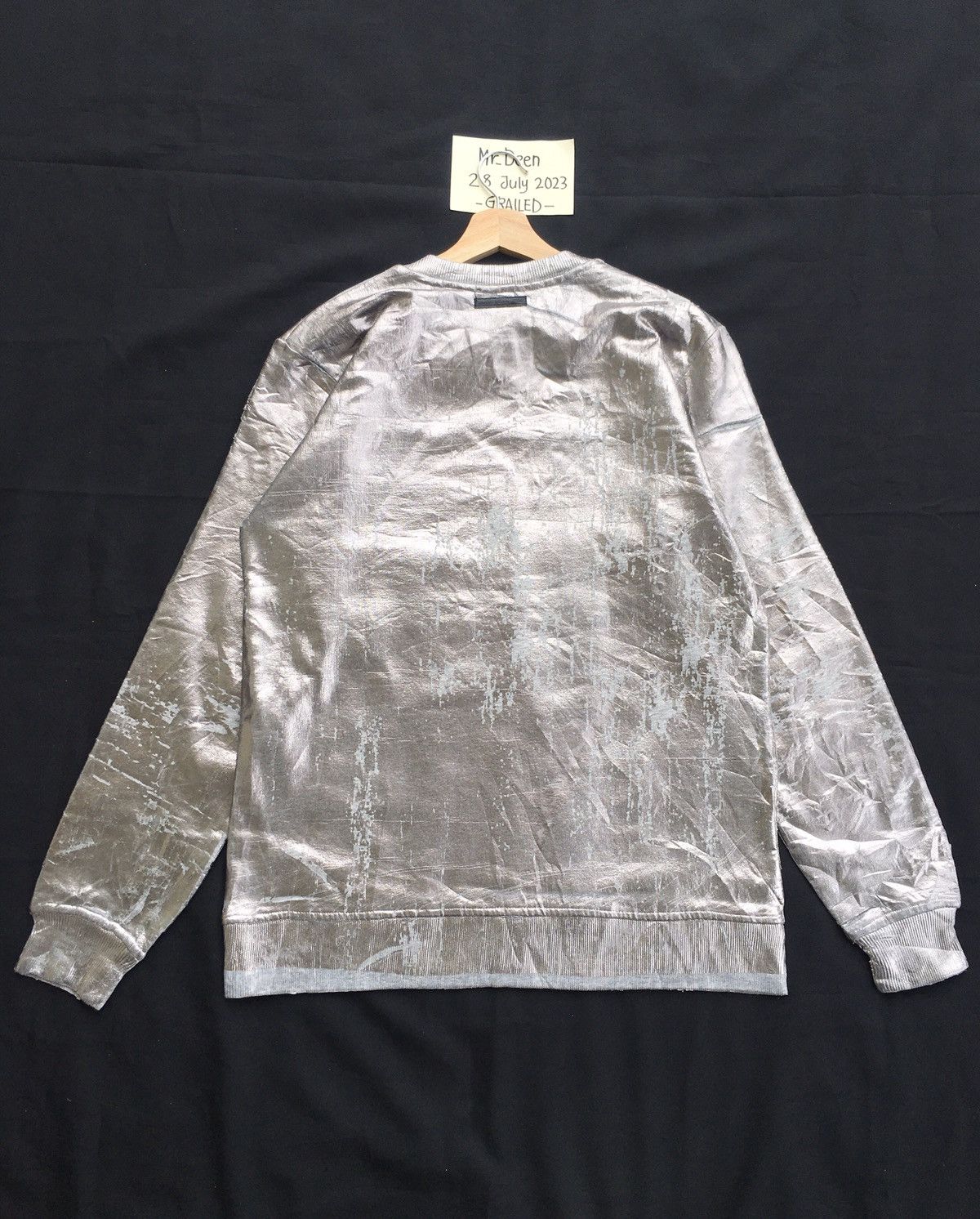 Diesel Black Gold Rare Diesel Black Gold Longsleeve Silver Shirt Size US XL / EU 56 / 4 - 15 Thumbnail