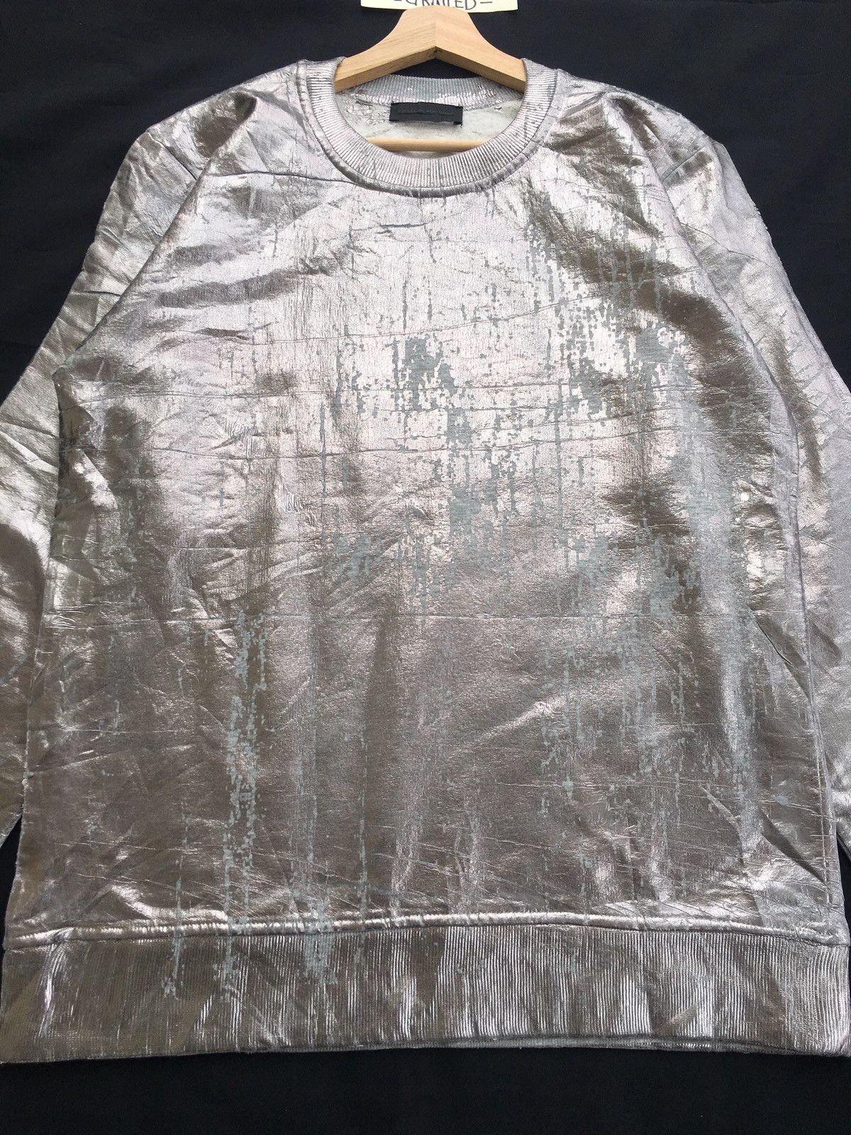 Diesel Black Gold Rare Diesel Black Gold Longsleeve Silver Shirt Size US XL / EU 56 / 4 - 7 Thumbnail