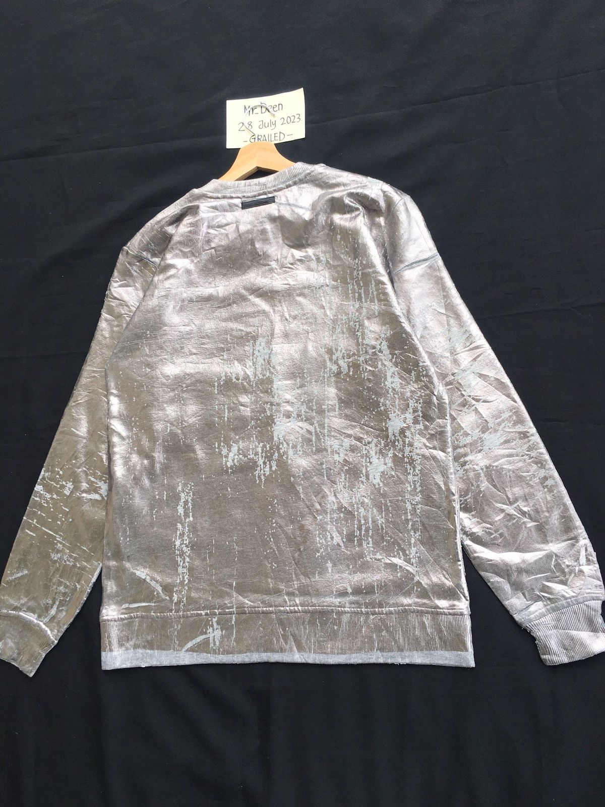 Diesel Black Gold Rare Diesel Black Gold Longsleeve Silver Shirt Size US XL / EU 56 / 4 - 17 Thumbnail