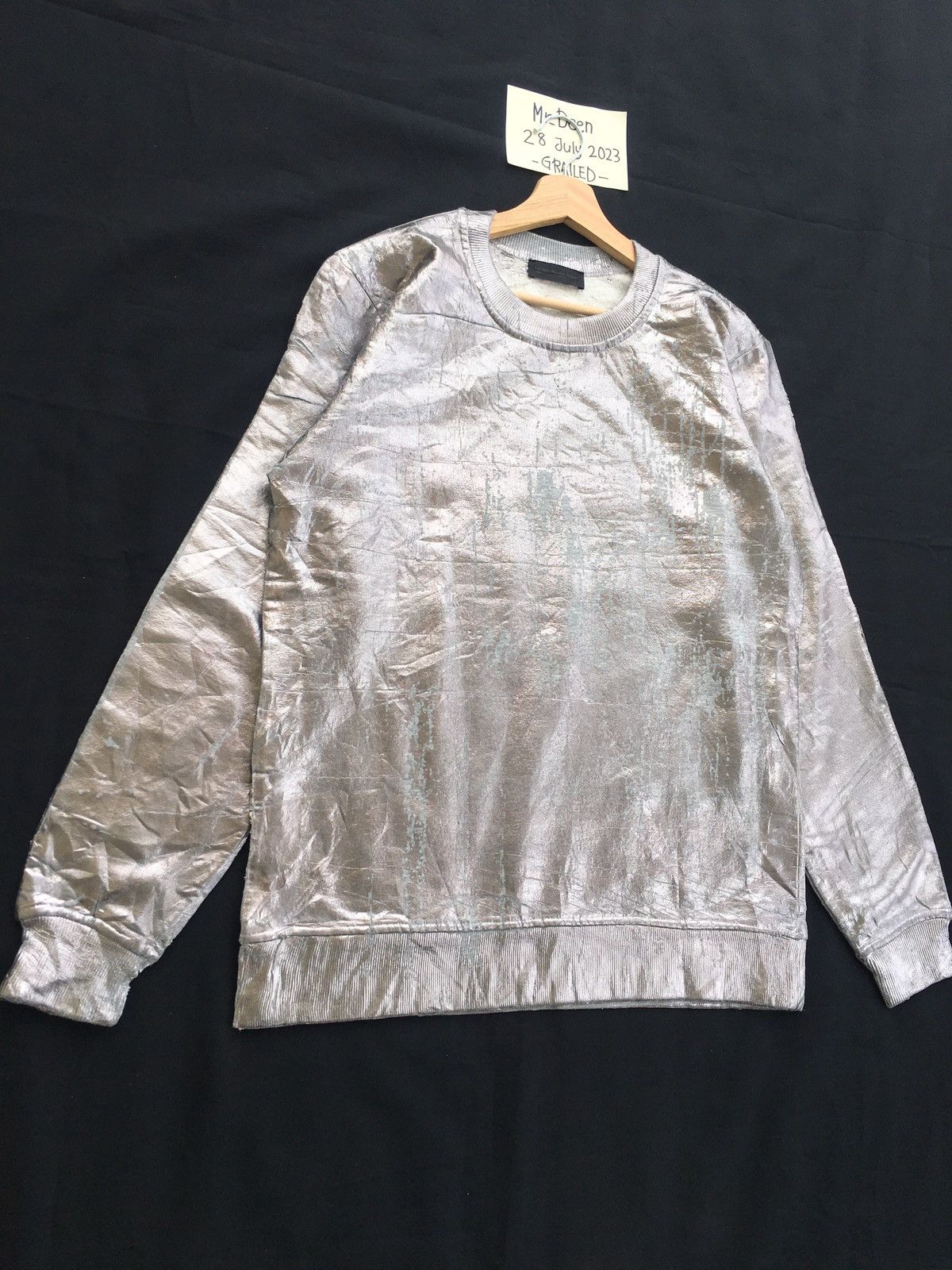 Diesel Black Gold Rare Diesel Black Gold Longsleeve Silver Shirt Size US XL / EU 56 / 4 - 2 Thumbnail