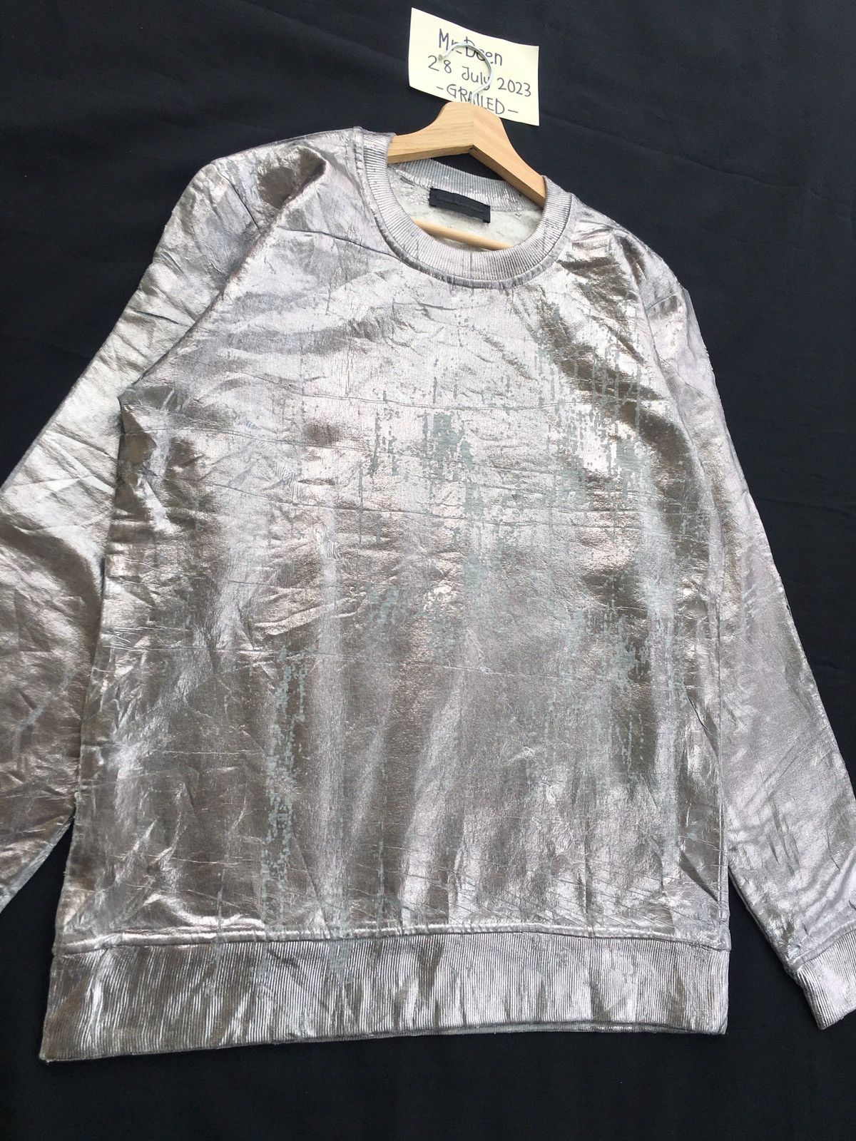 Diesel Black Gold Rare Diesel Black Gold Longsleeve Silver Shirt Size US XL / EU 56 / 4 - 5 Thumbnail