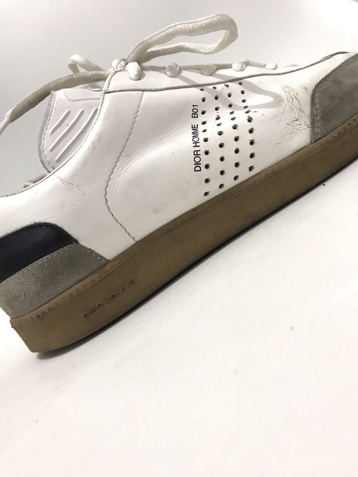 Dior × Hedi Slimane Vintage Dior B01 Homme Trainers Low Sneakers calfskin Size US 7.5 / EU 40-41 - 6 Thumbnail